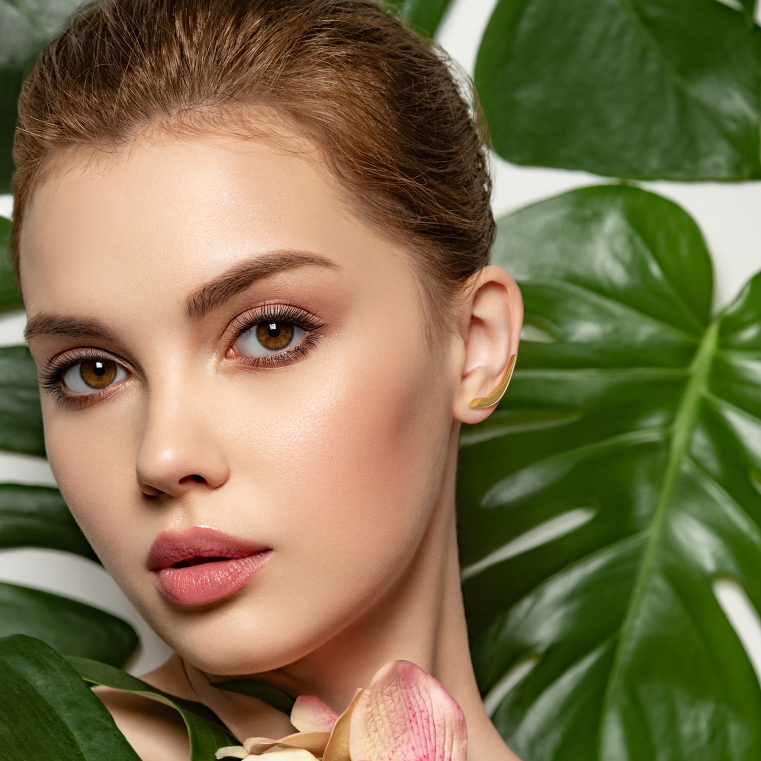 Waterdrop Ear Climber - Silver