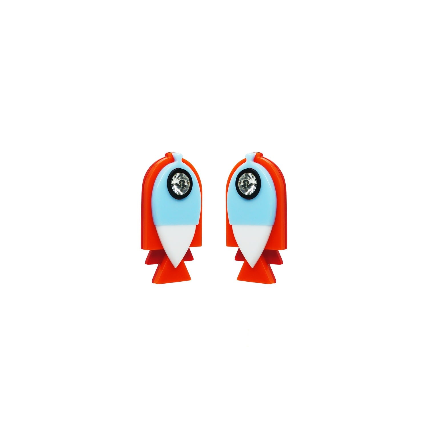 Handmade Earring Fish Orange