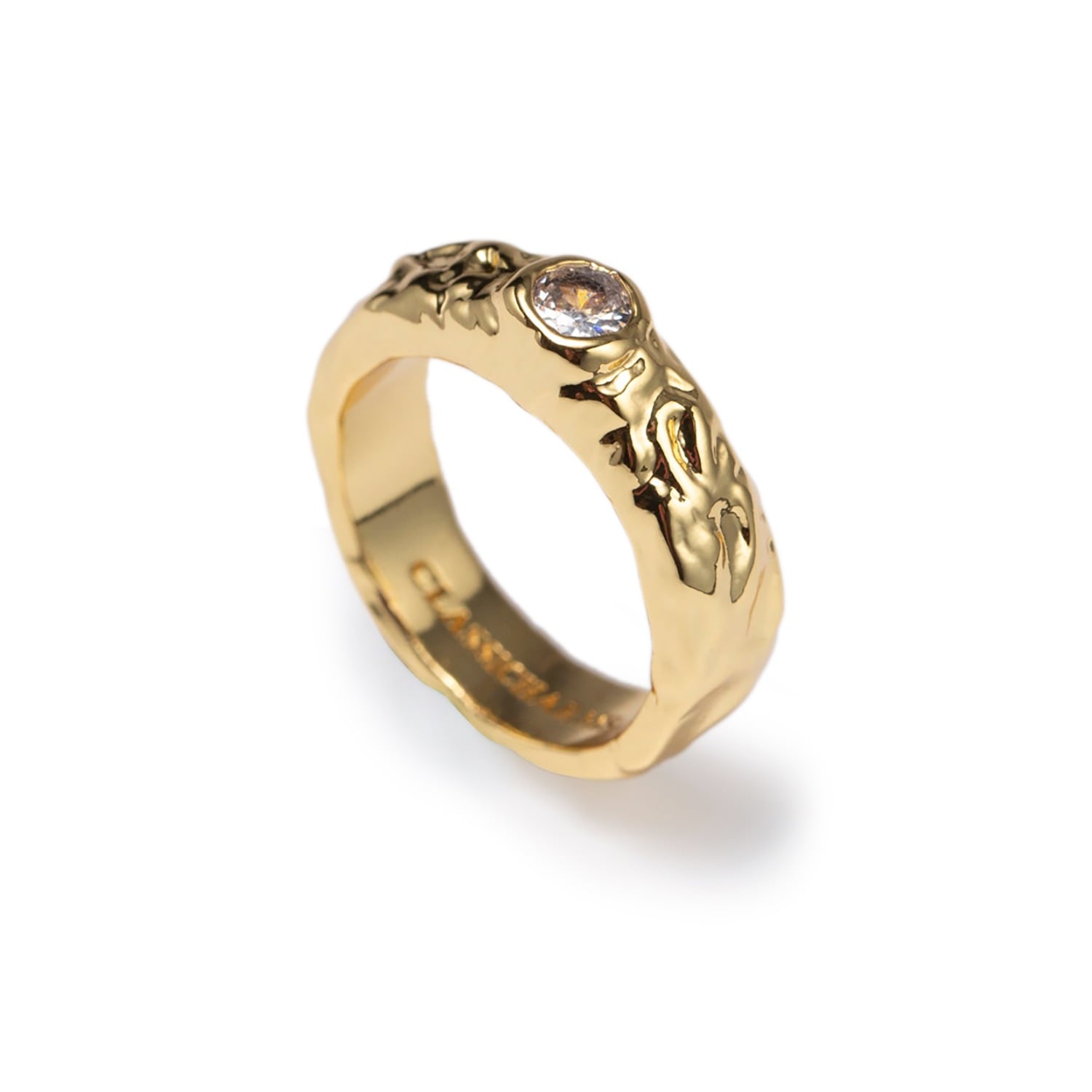 Sylvie Gold Molten Zirconia Stackable Ring