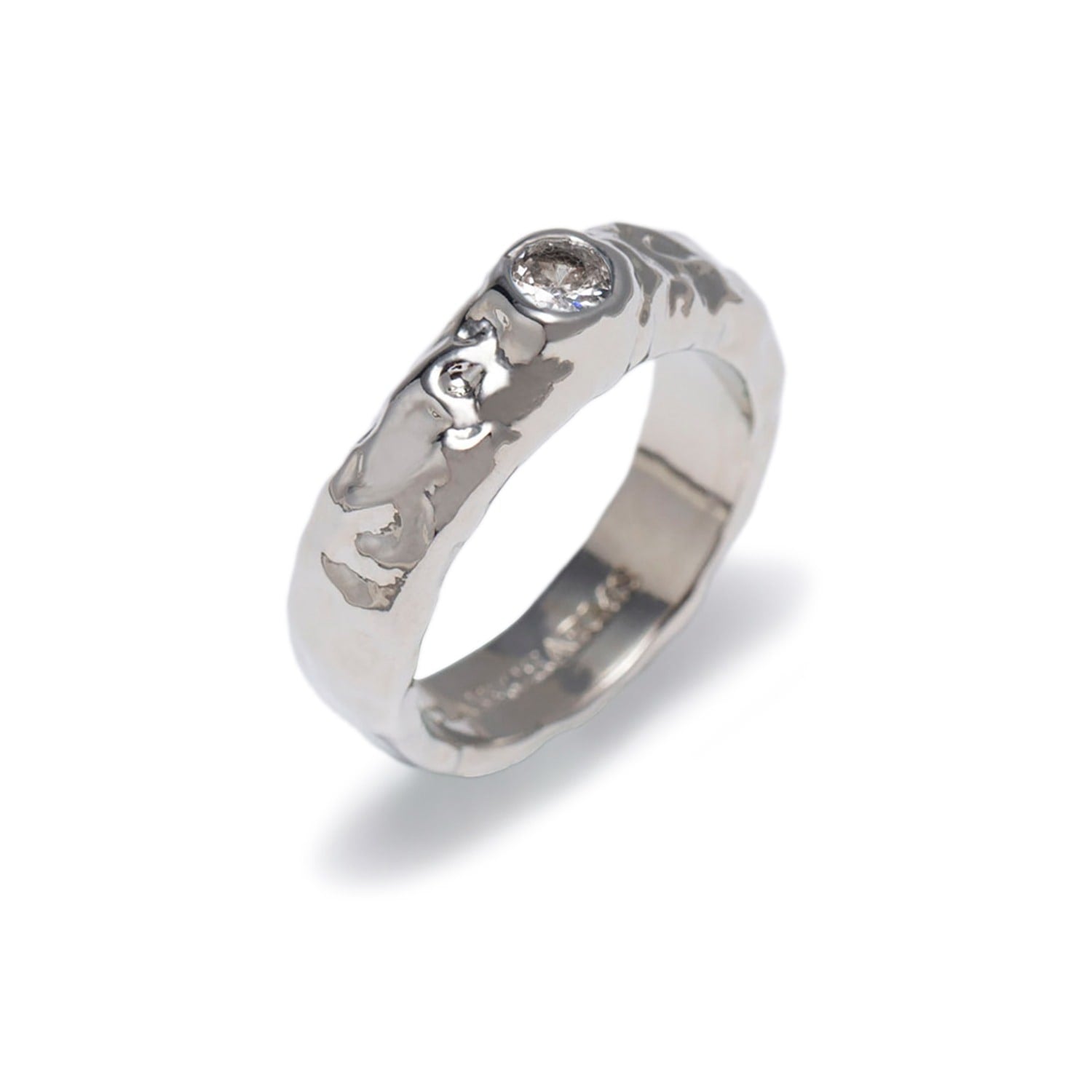 Sylvie Silver Molten Zirconia Stackable Ring