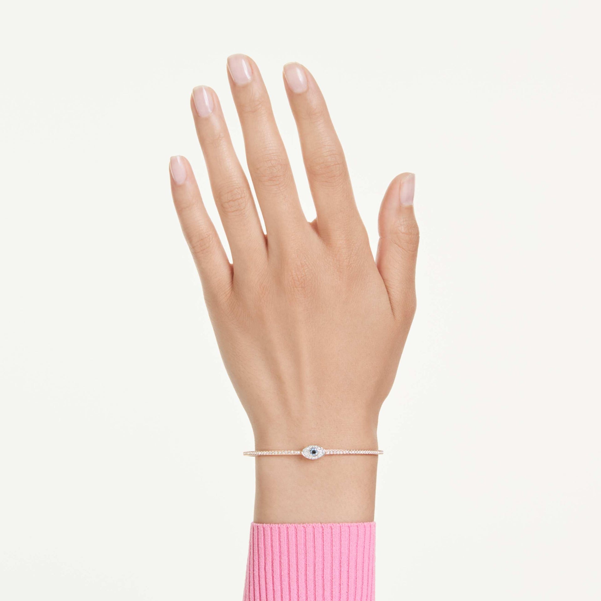 SYMBOLICA BANGLE EYE MULTICOLORED ROSE GOLD TONE PLATED