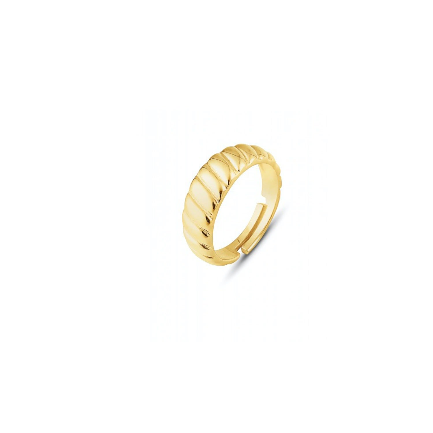 Croissant Ring In Sterling Silver Gold Vermeil - Gold