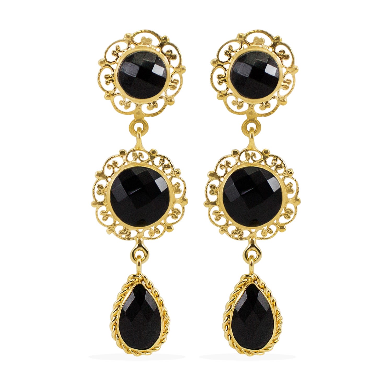 Taormina Onyx Earrings