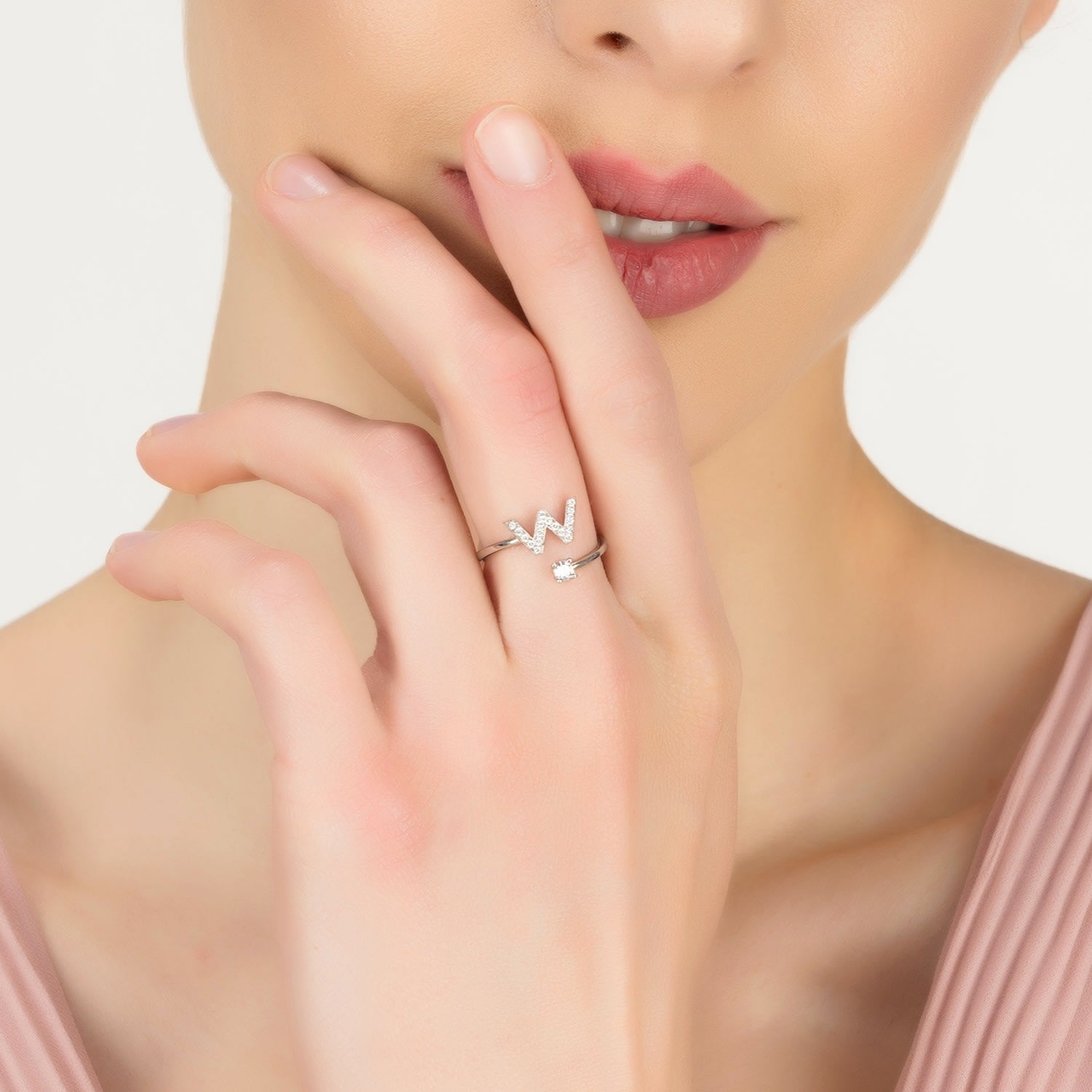 Initial Ring Silver W