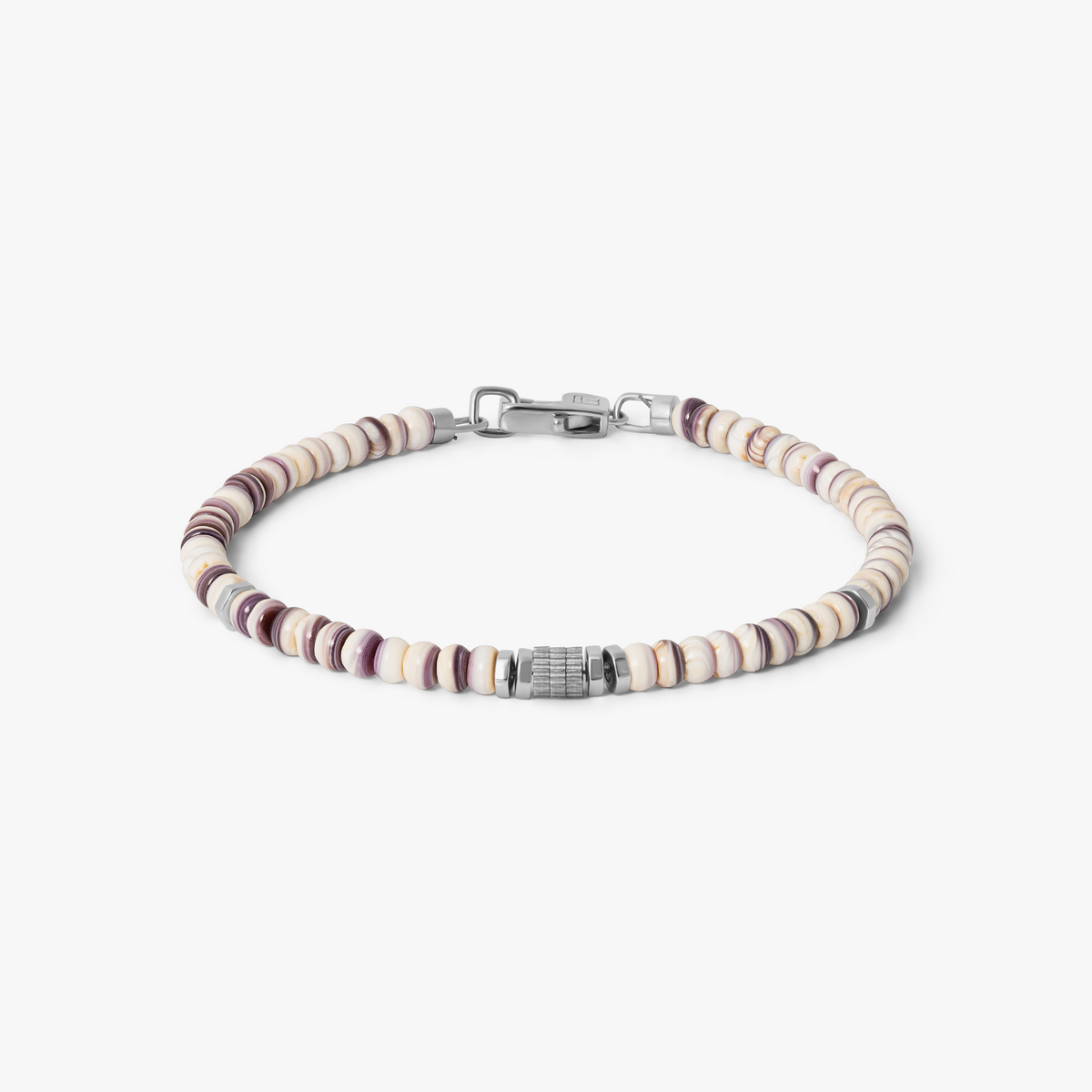 Spiny Oyster Bracelet In Lavender With Sterling Silver | Limited Edition