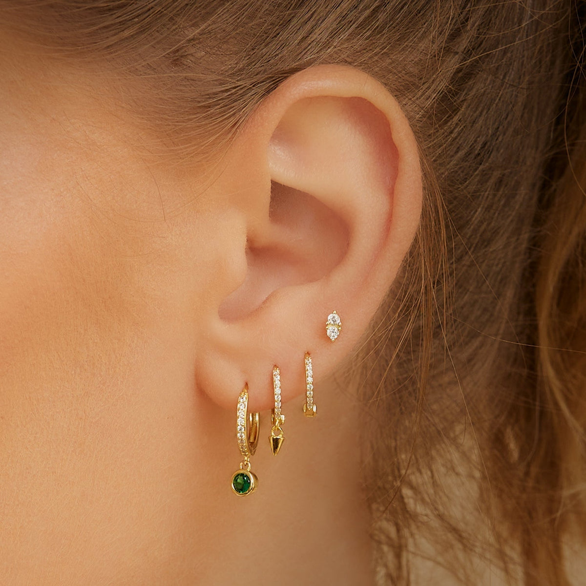 Tabitha Huggie Earrings