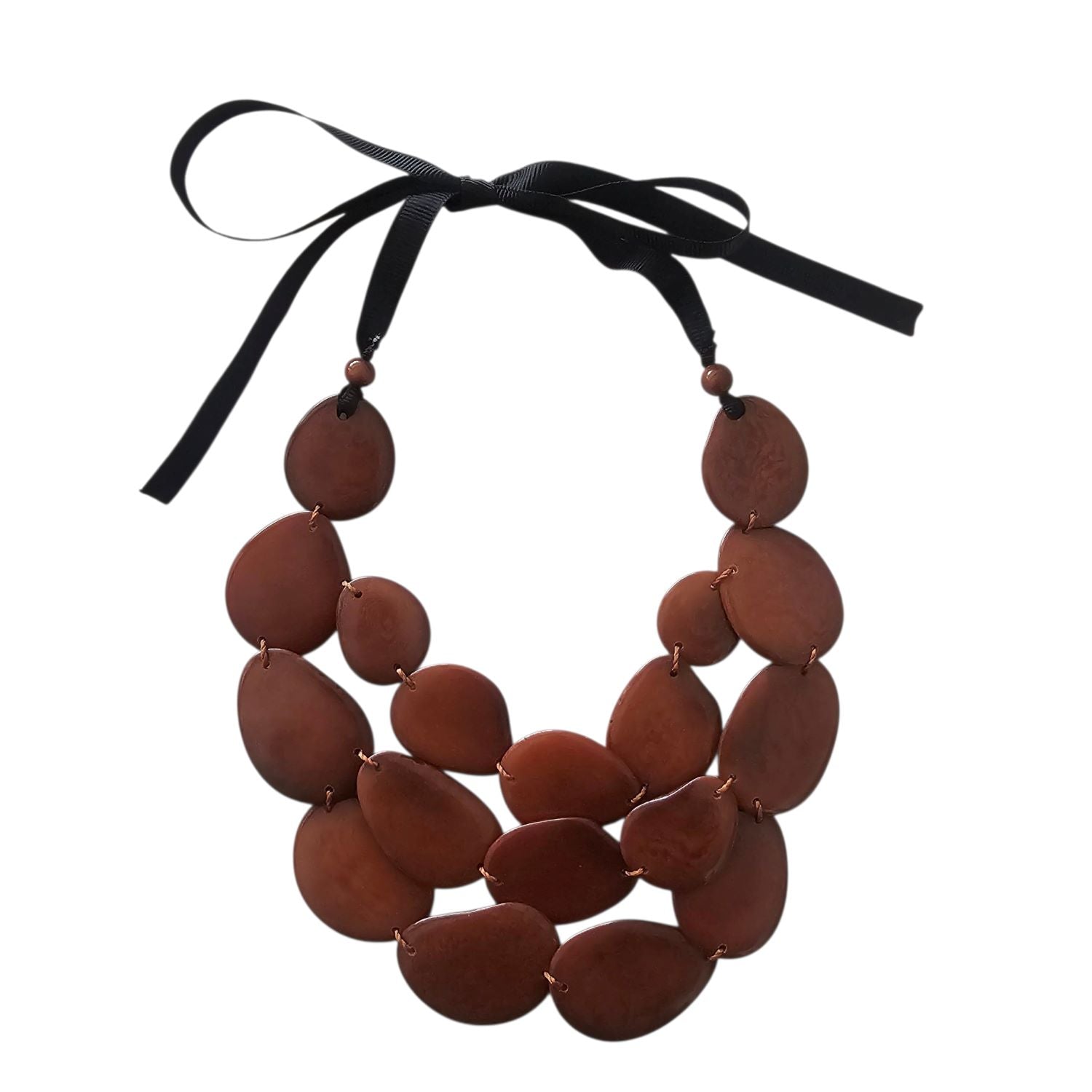Tagua Necklace Brown