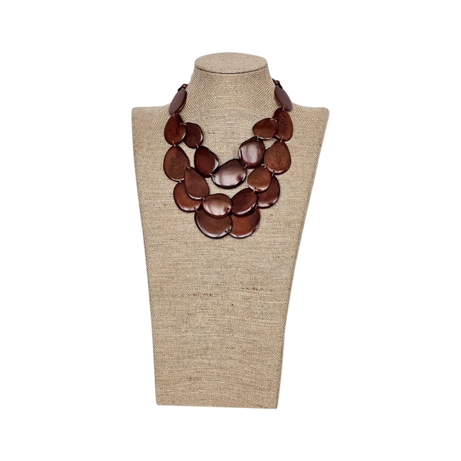 Tagua Necklace Brown