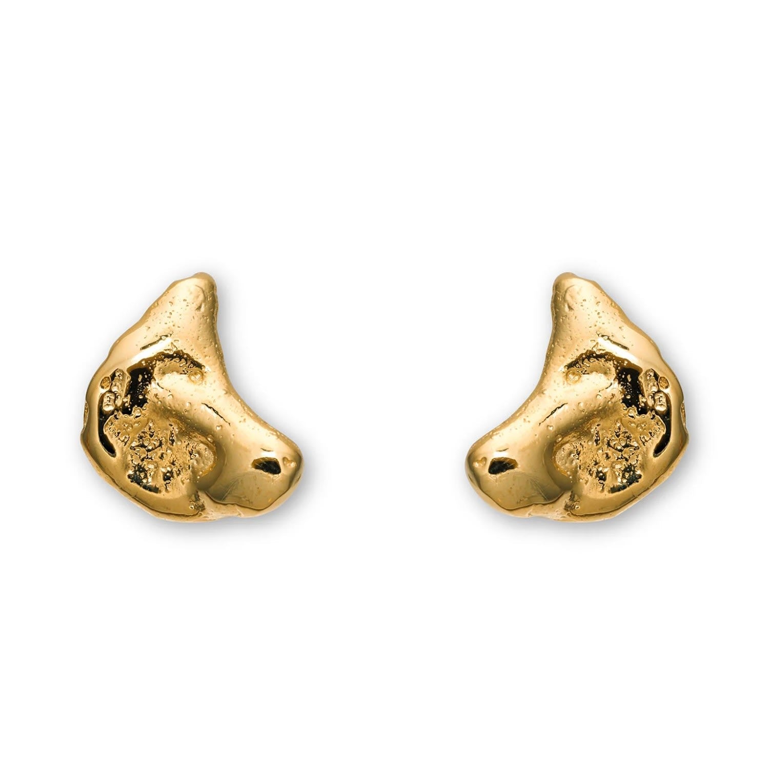 Talisman Half Moon Earrings 14 Ct Gold