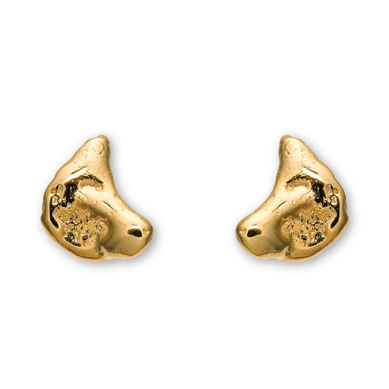 Talisman Half Moon Earrings Gold