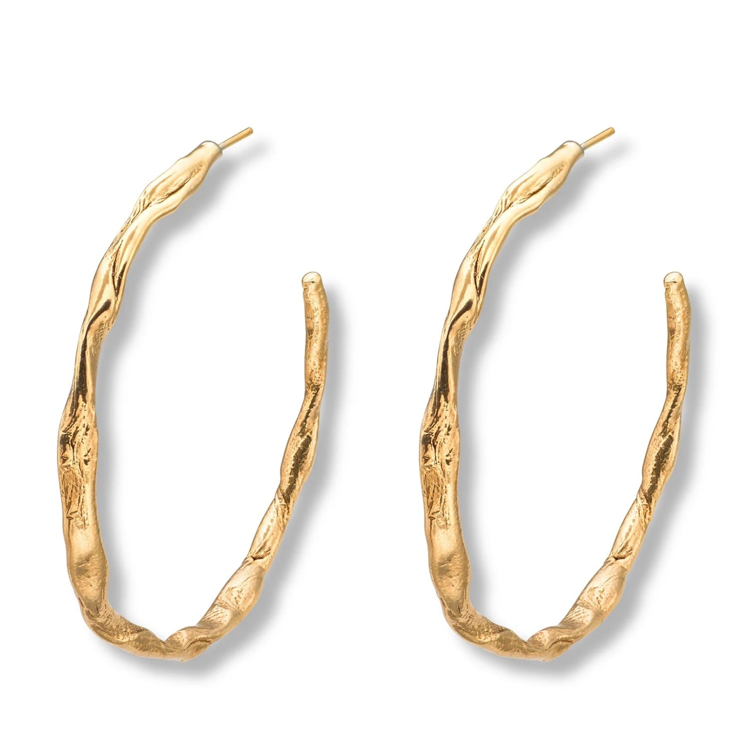 Talisman Hoop Earrings Gold