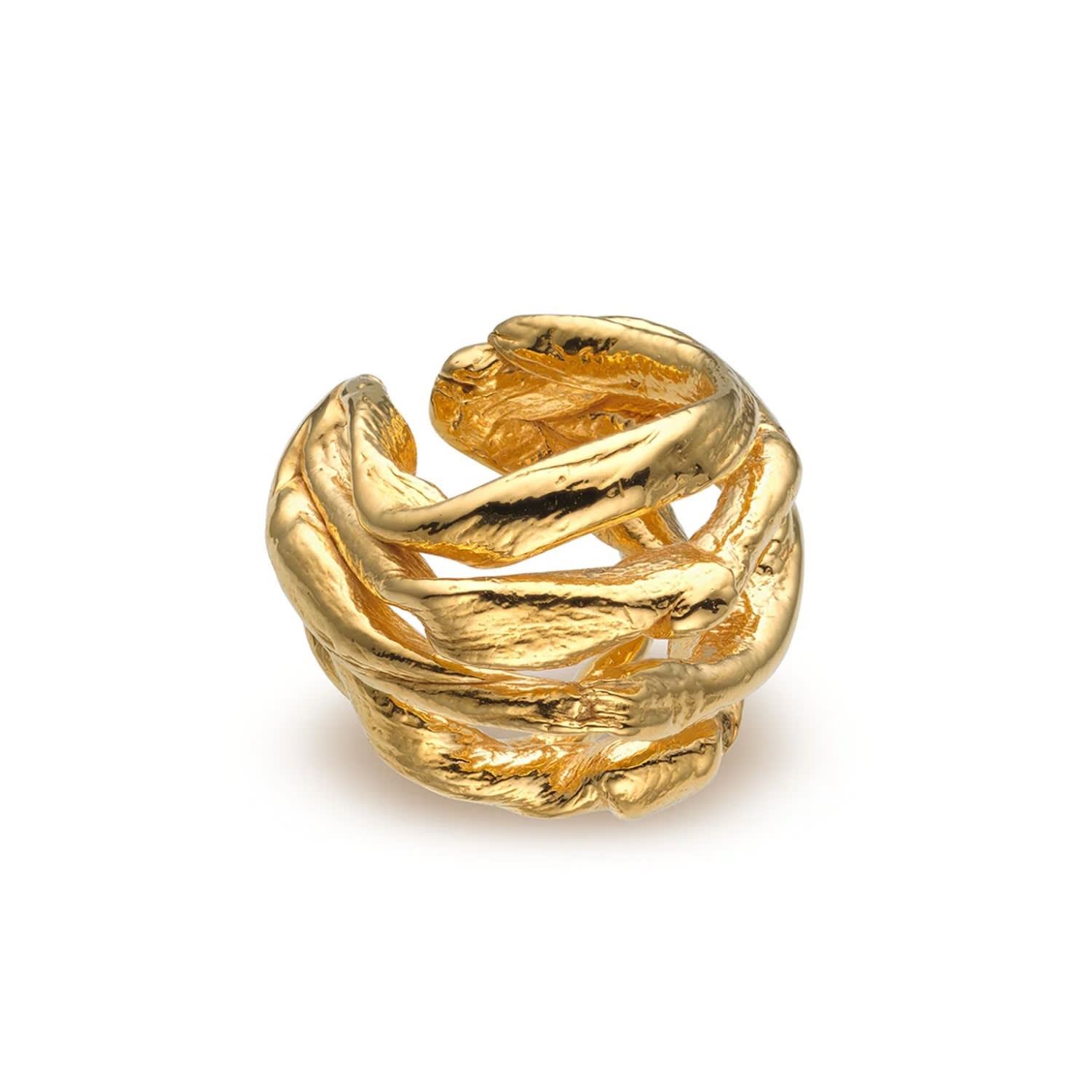 Talisman Wave Ear Cuff Gold