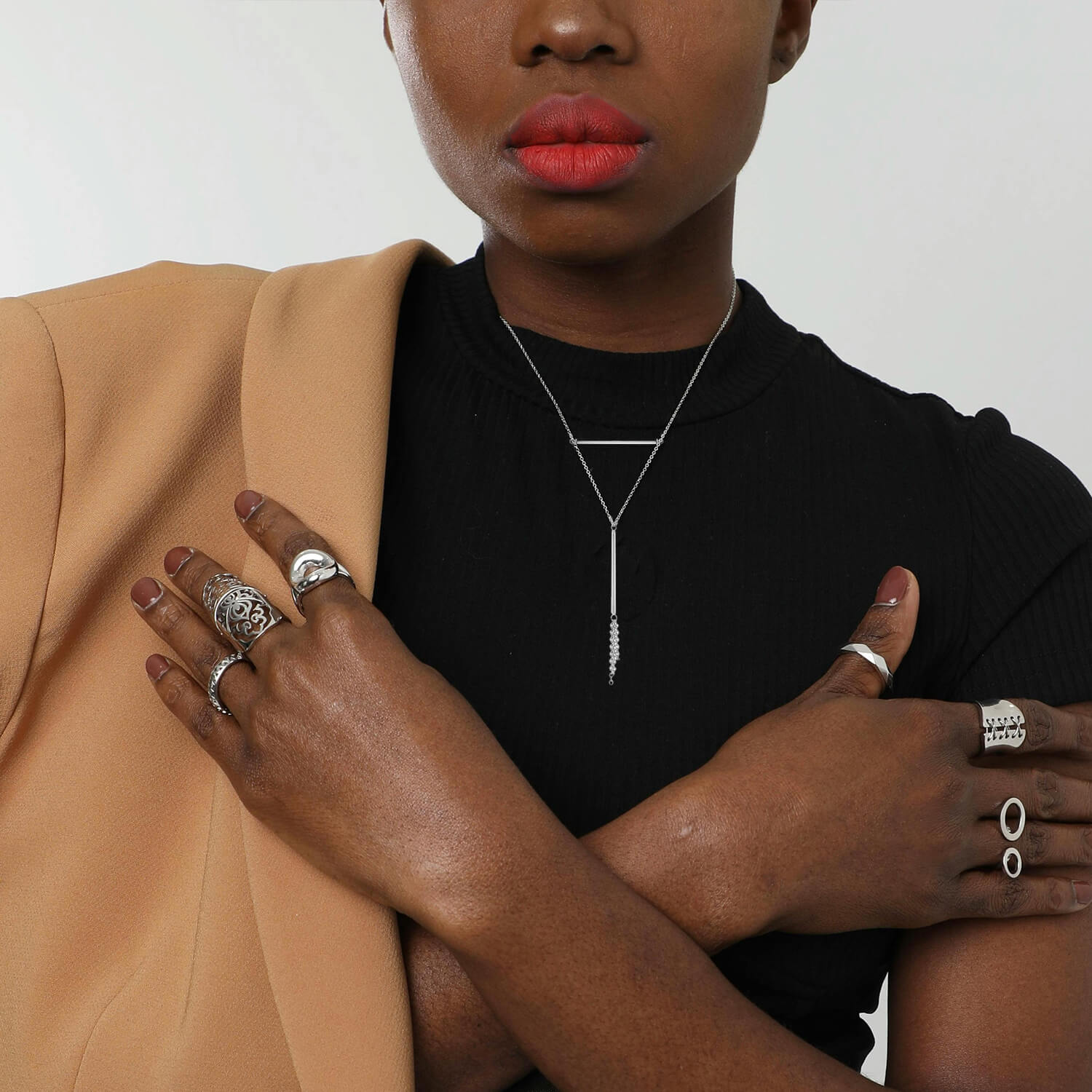 Tassel & Bar Y-Necklace