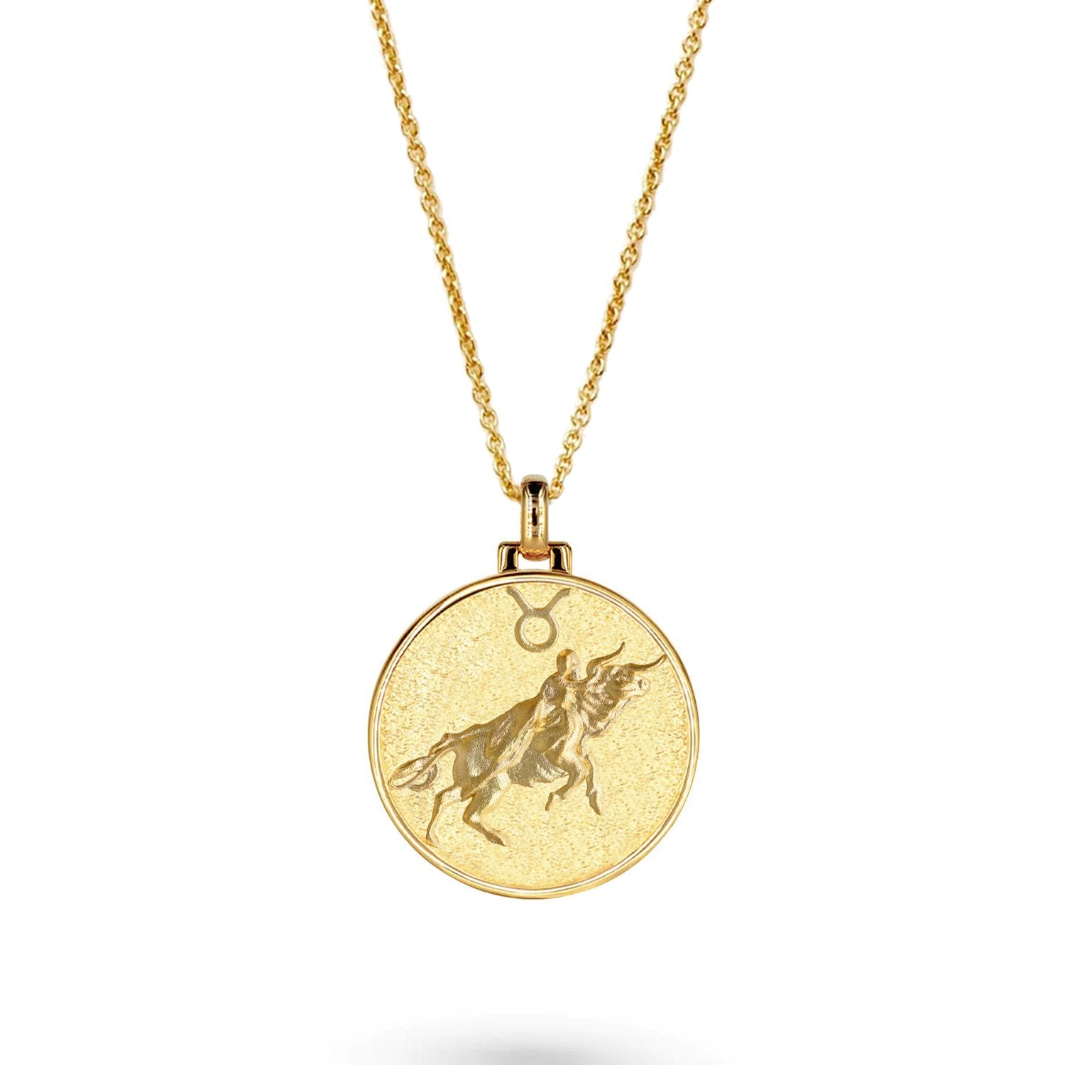 Taurus Necklace Vermeil Cablechain