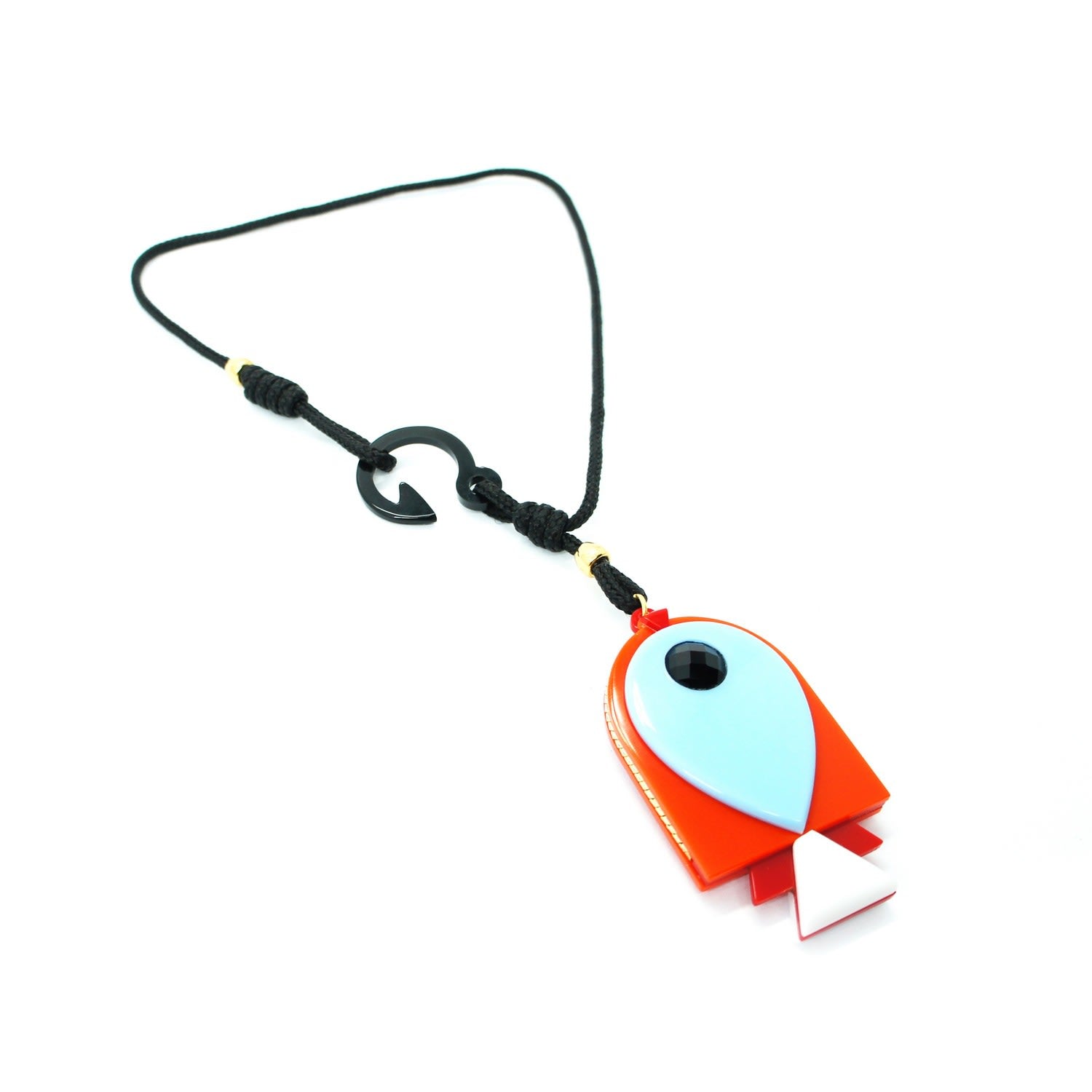 Handmade Necklace Fish Orange