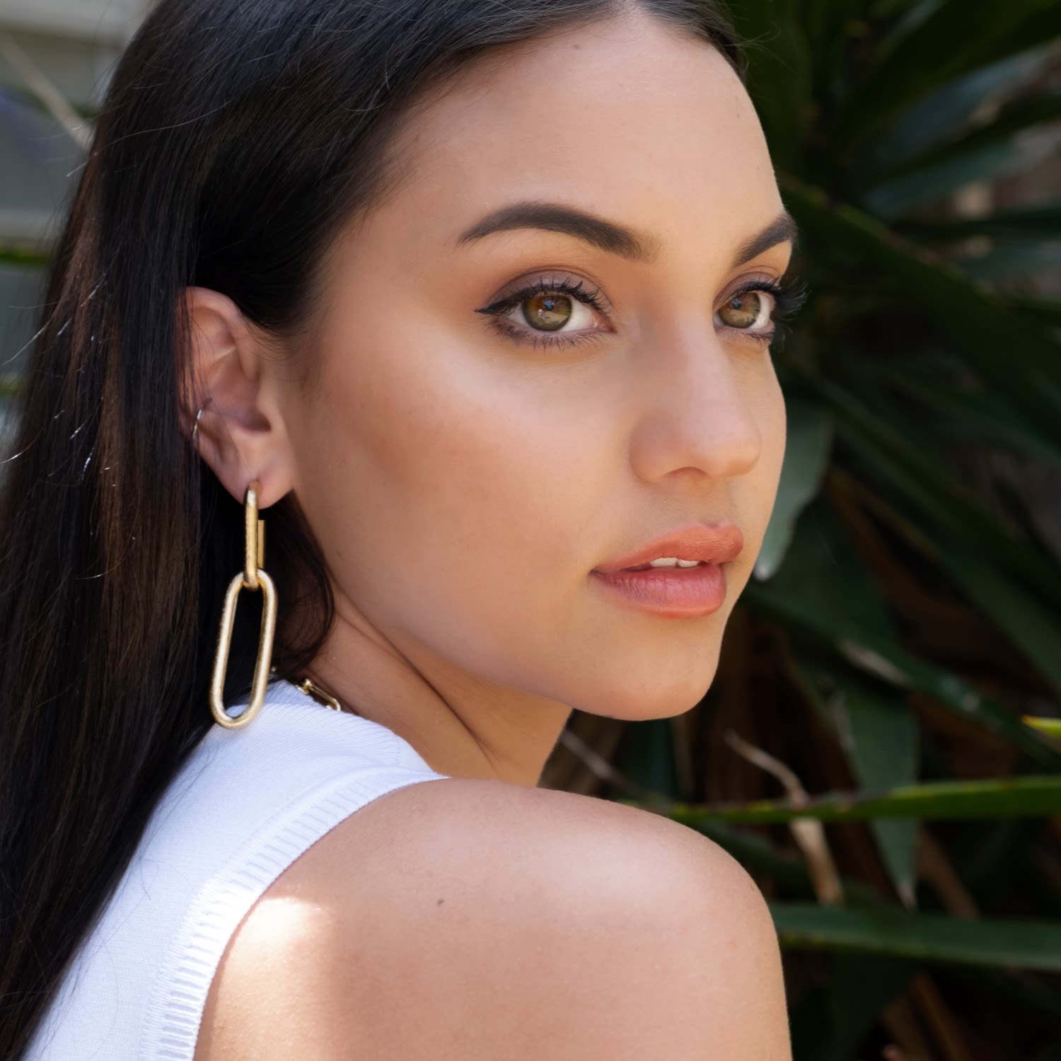 Ayla Link Tube Hoops