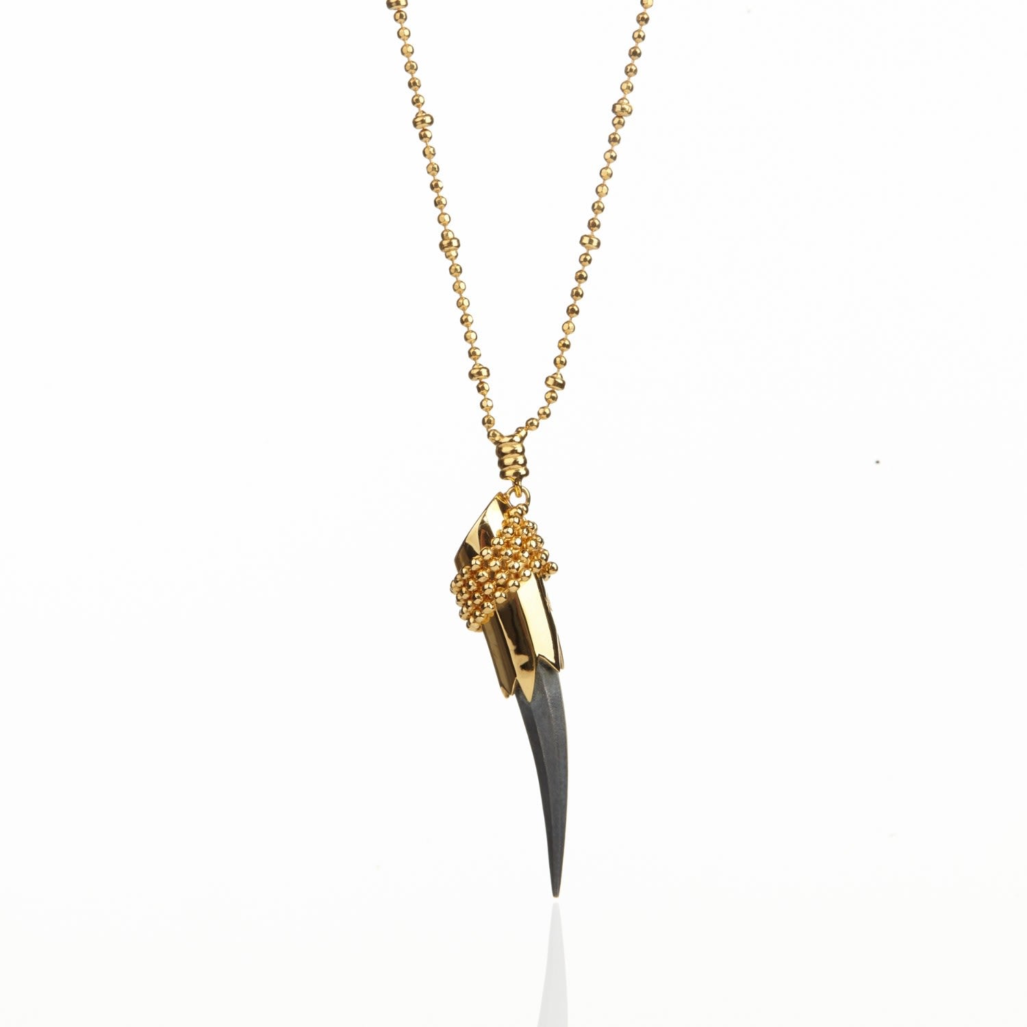Single Claw Pendant Gold