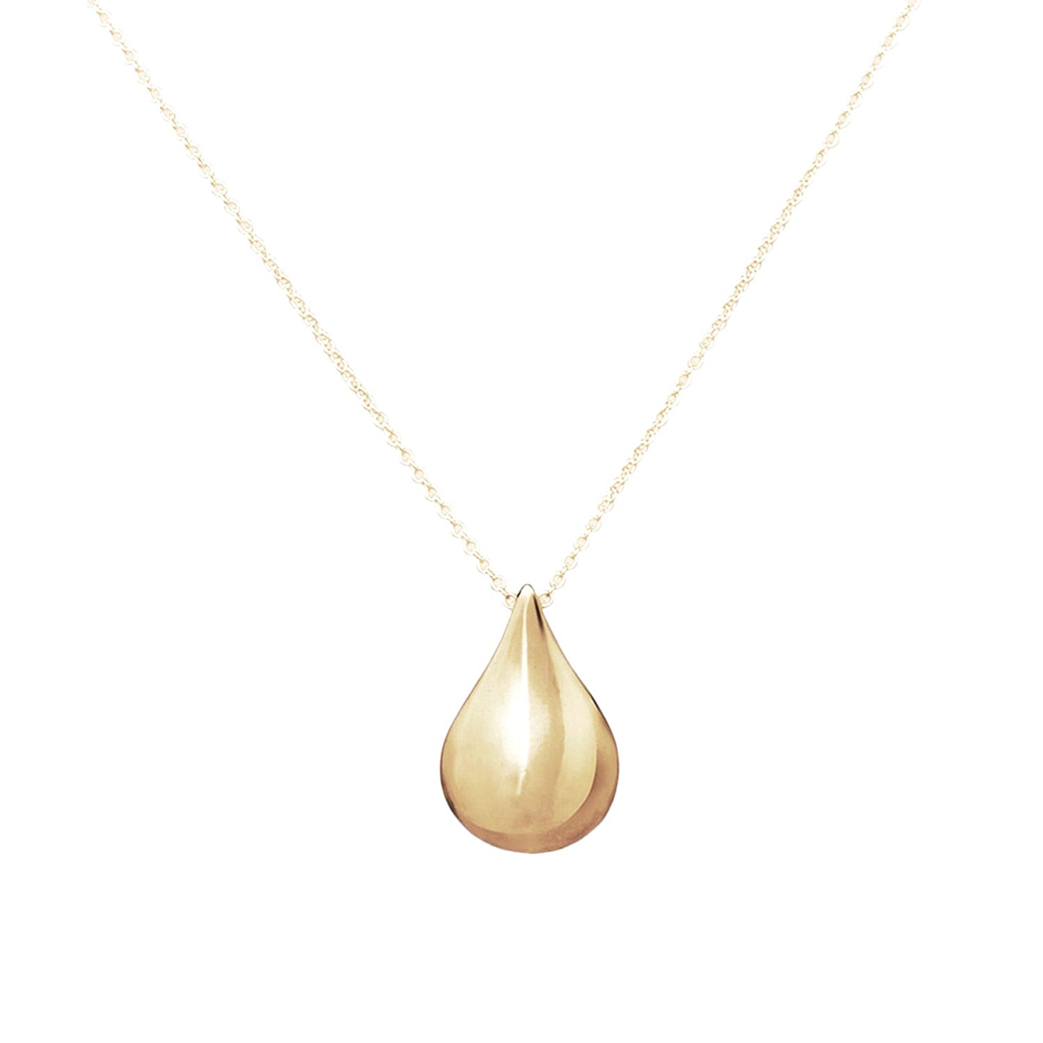 Tear Of Freya Necklace - Vermeil Gold Min