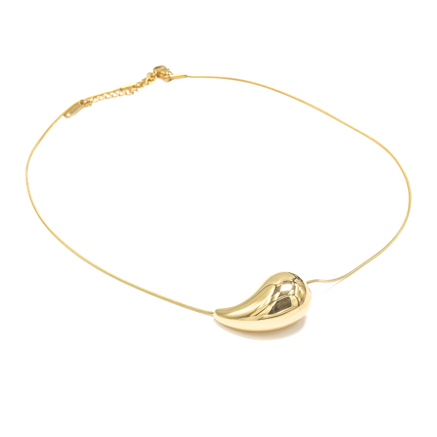 Teja Gold Pear Drop Necklace