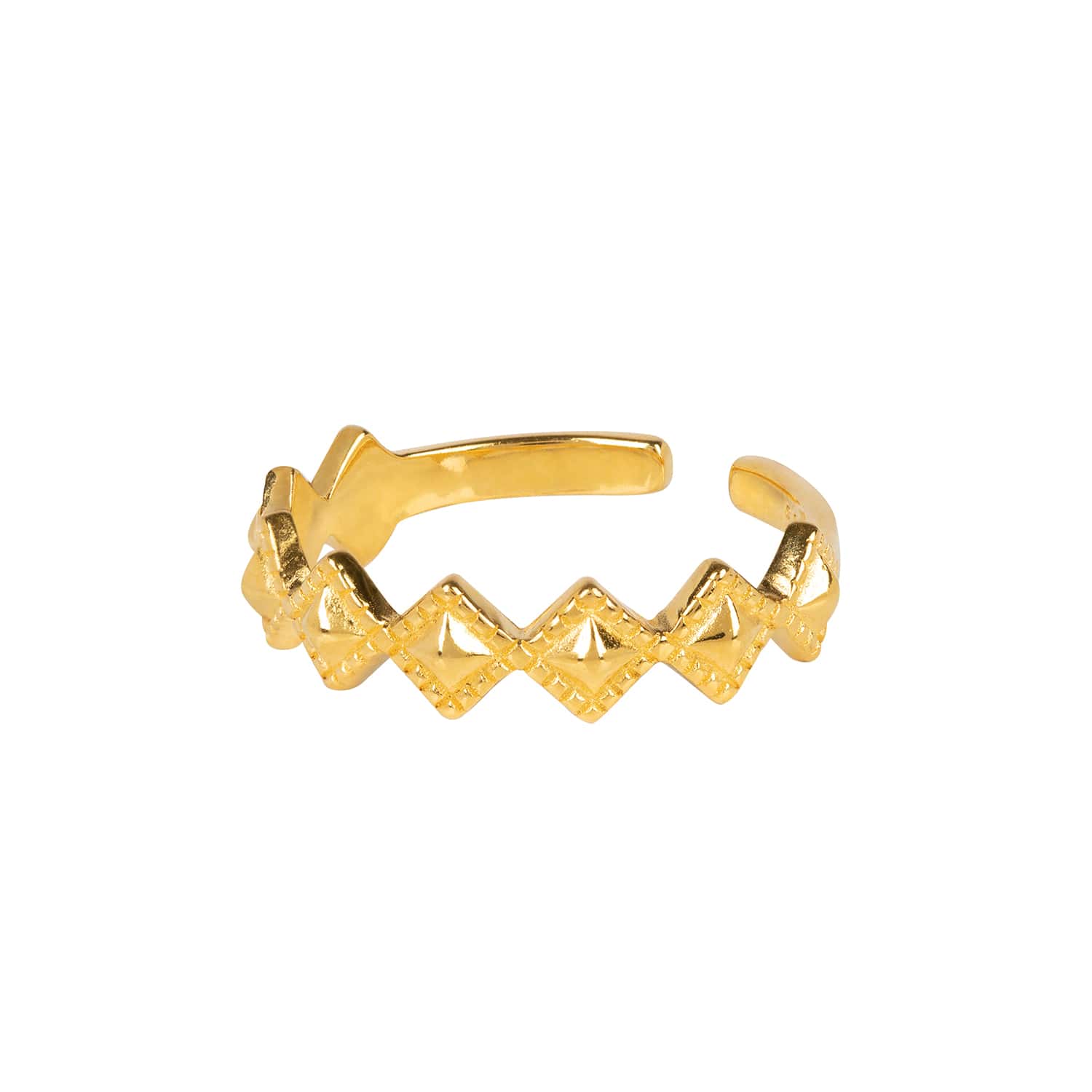 Tellus Gold Stacking Ring - Size Adjustable