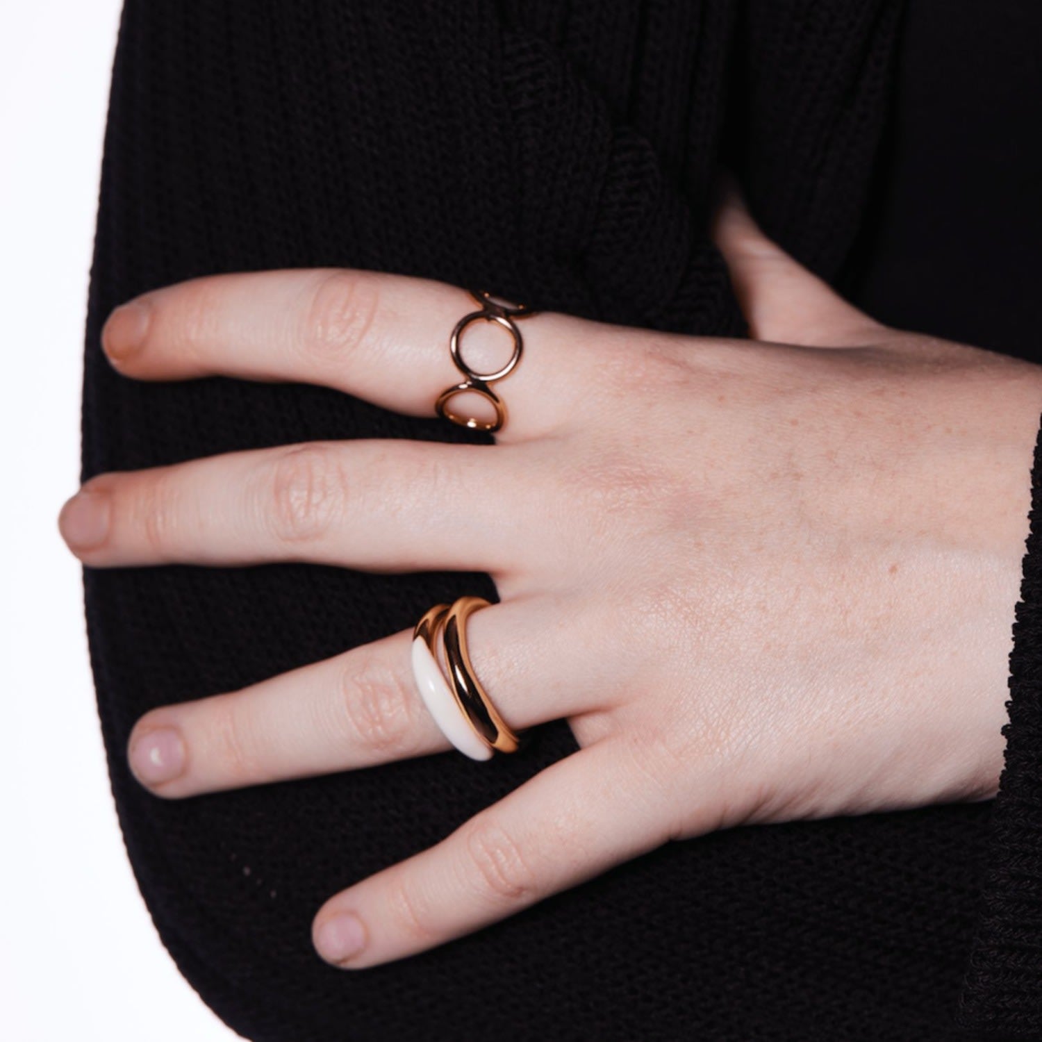 Ten Sixty Four Studio Body Gold Ring Set
