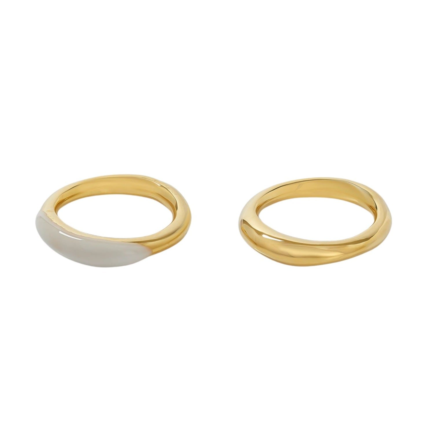 Ten Sixty Four Studio Body Gold Ring Set
