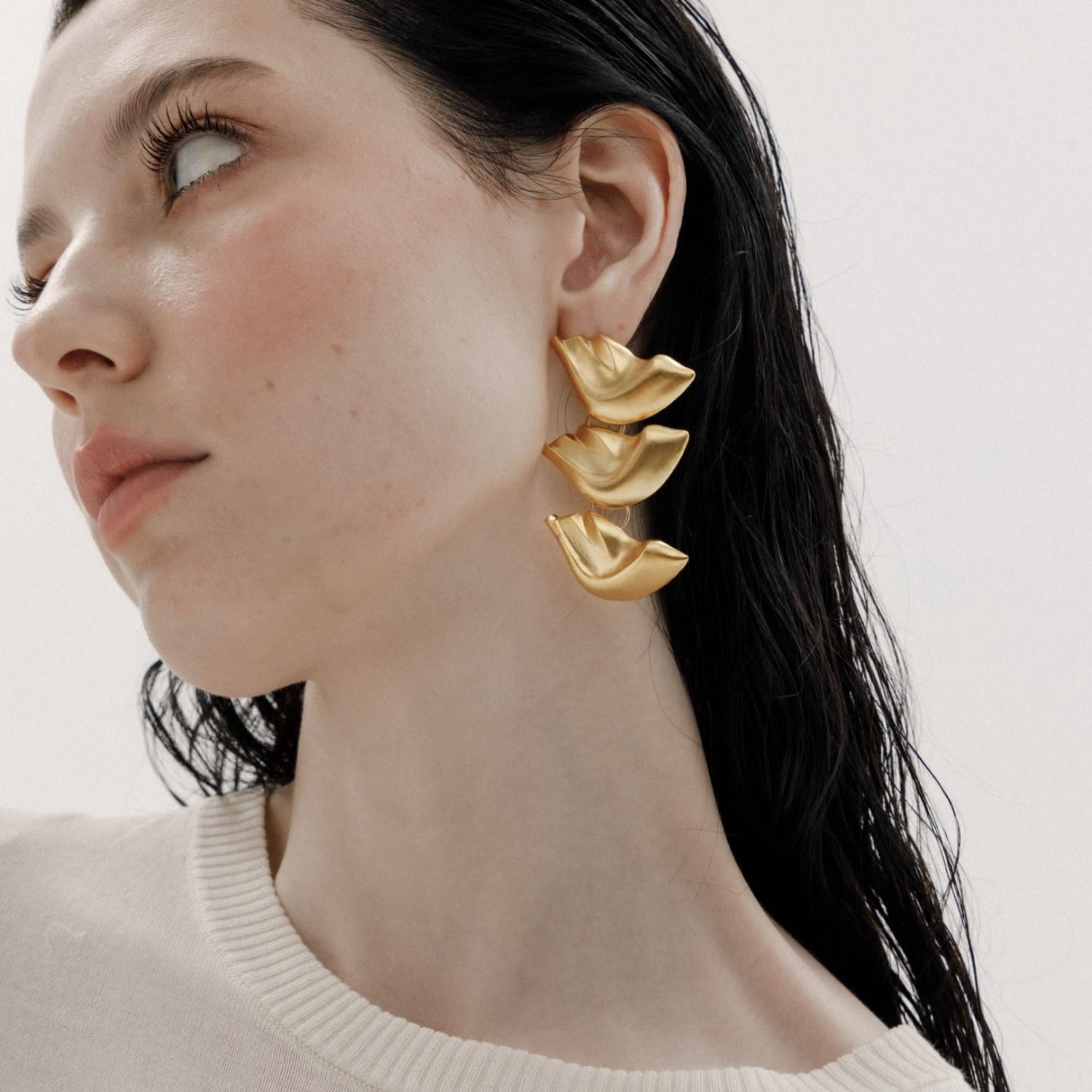 Ten Sixty Four Studio Body Seven Gold Earrings