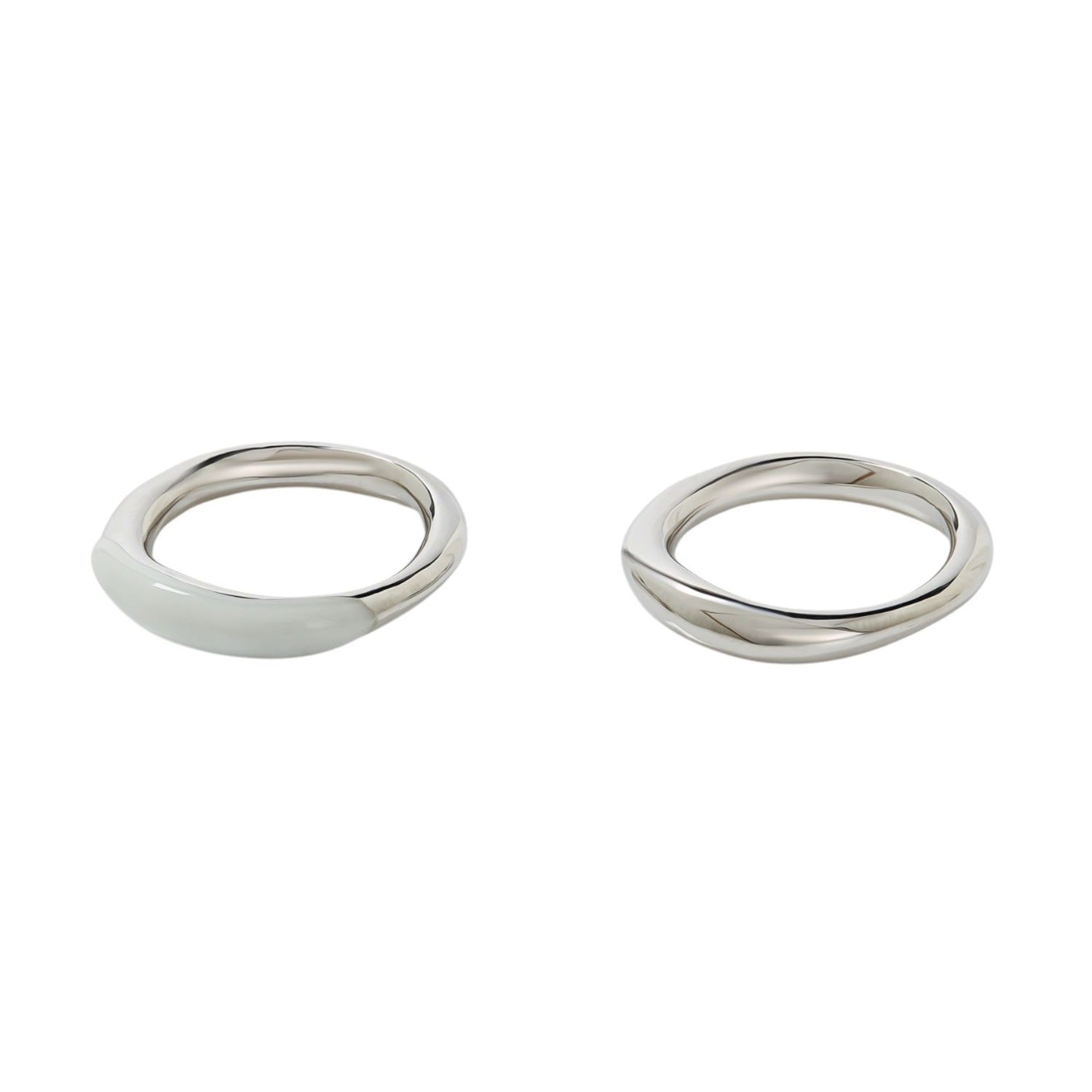 Ten Sixty Four Studio Body Silver Ring Set