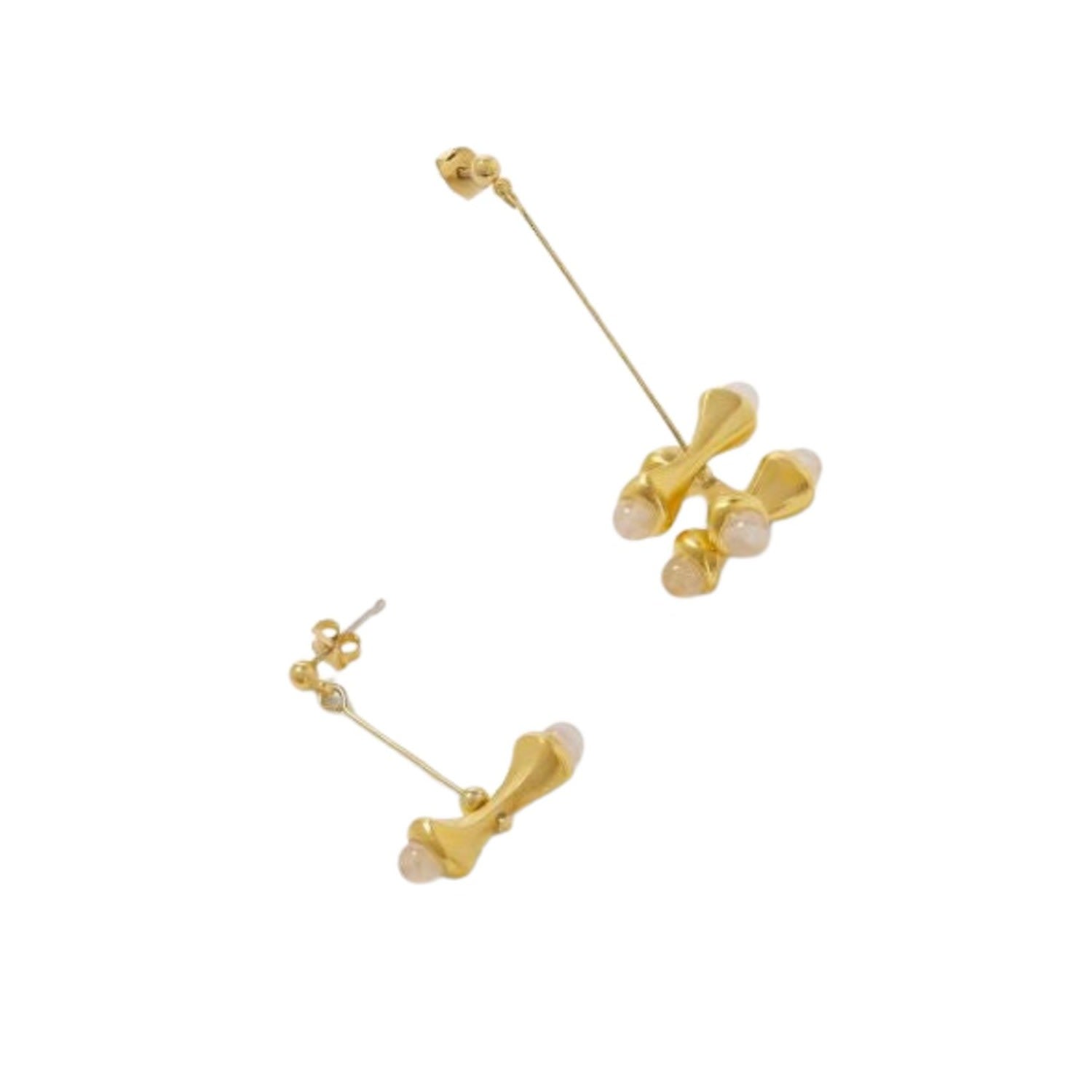 Ten Sixty Four Studio Body Ten Drop Gold Earrings