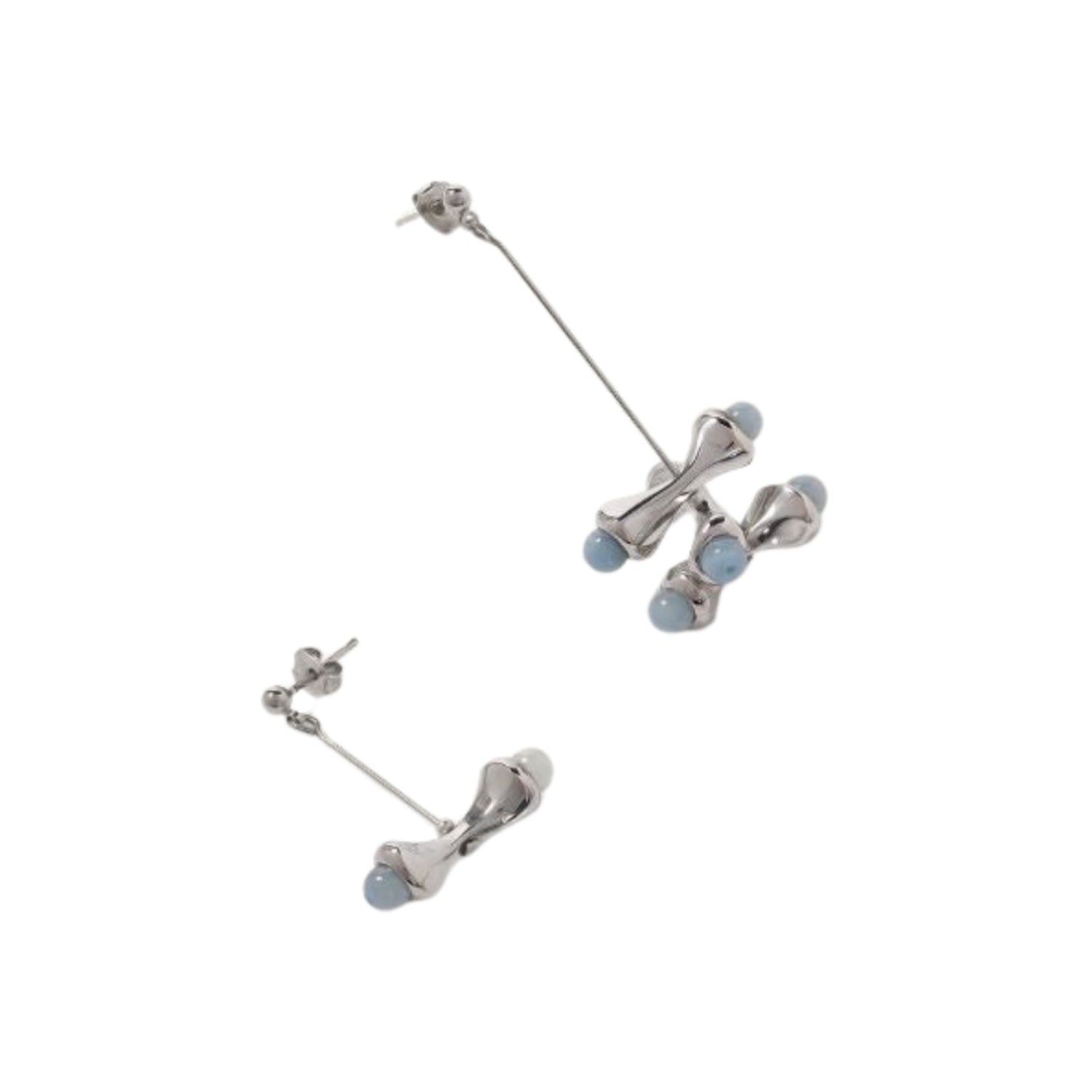 Ten Sixty Four Studio Body Ten Drop Silver Earrings
