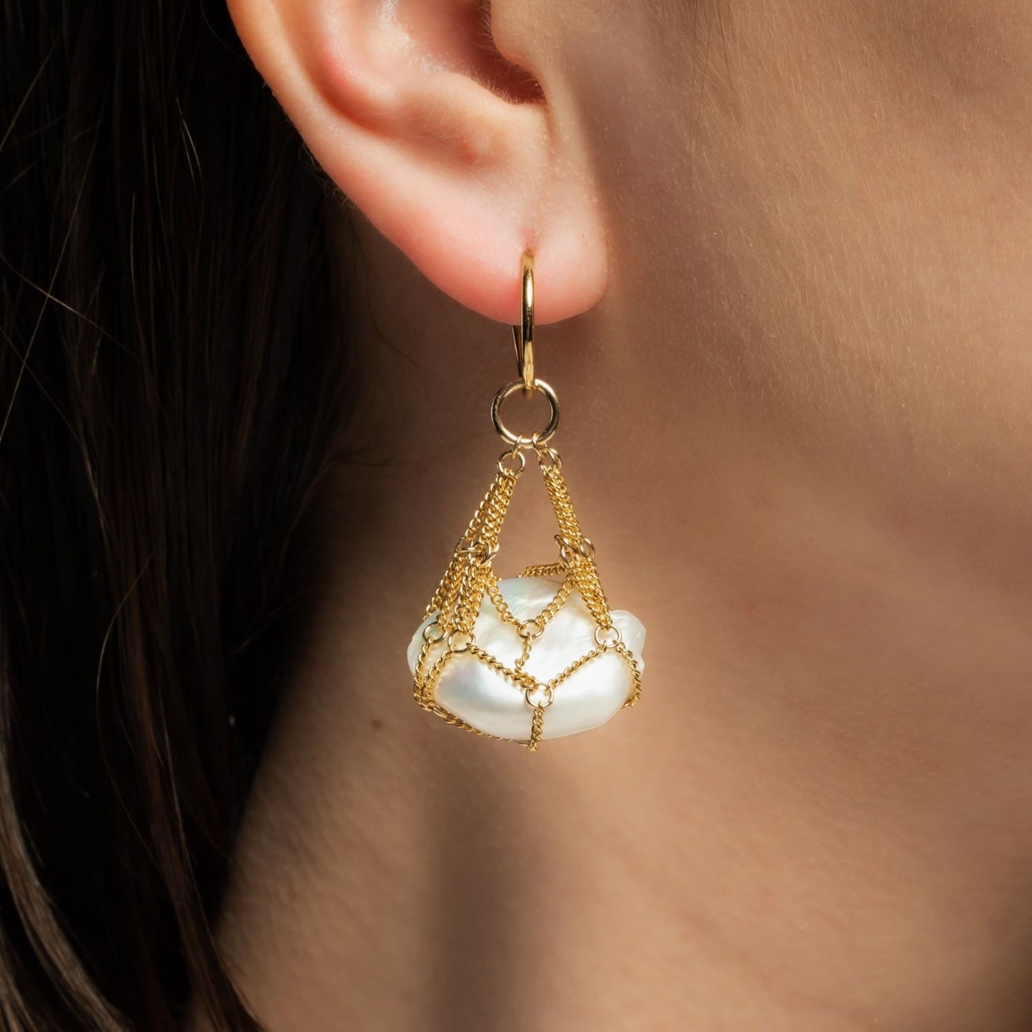 Ten Sixty Four Studio Body Gold Earrings