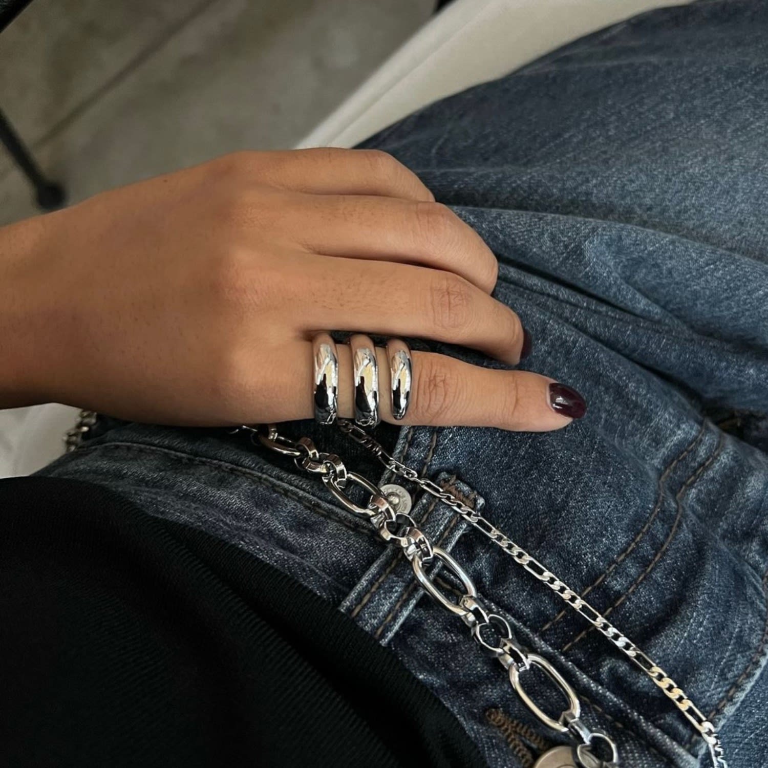 Ten Sixty Four Studio Quiet Three Gold Ring