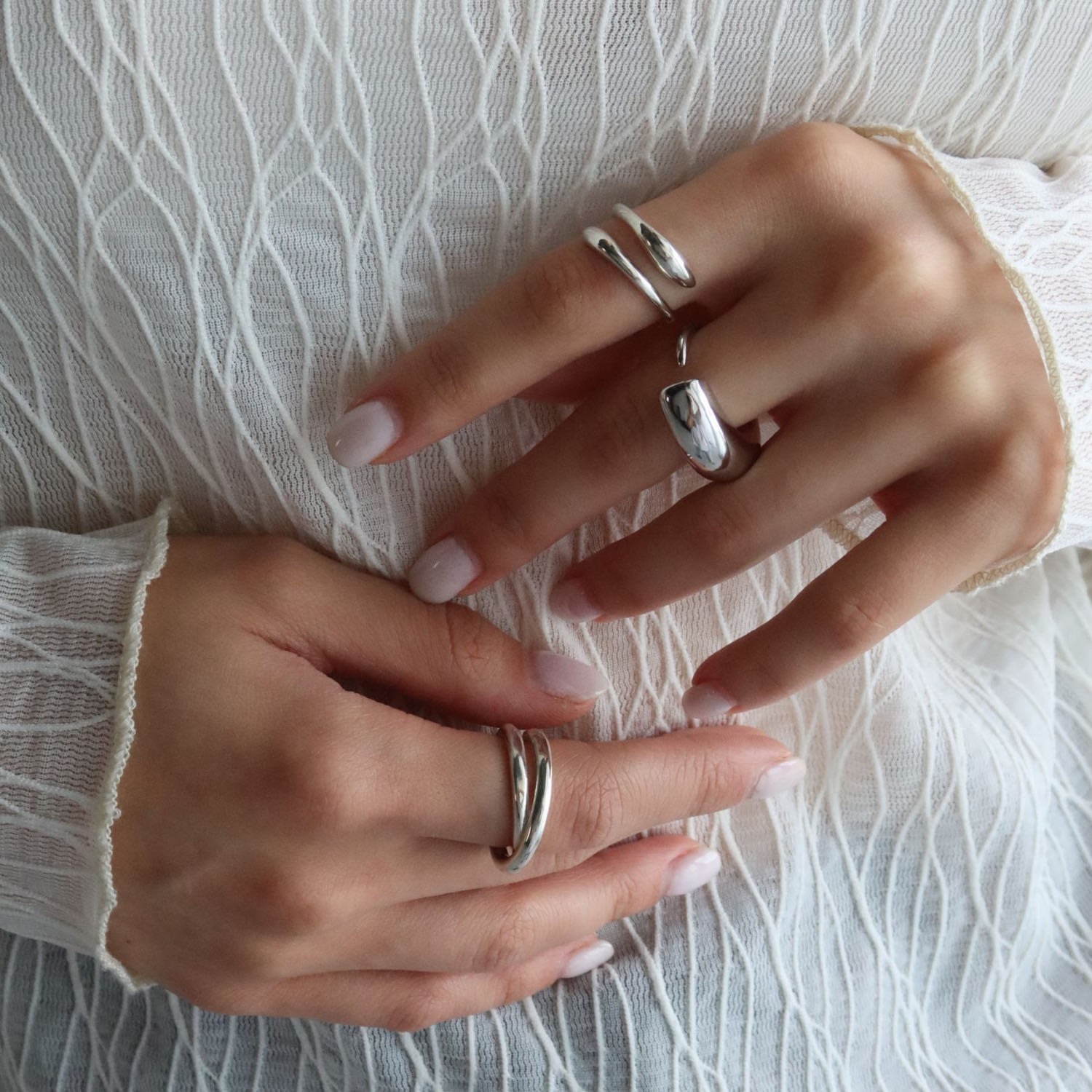 Ten Sixty Four Studios Silver Horn Ring