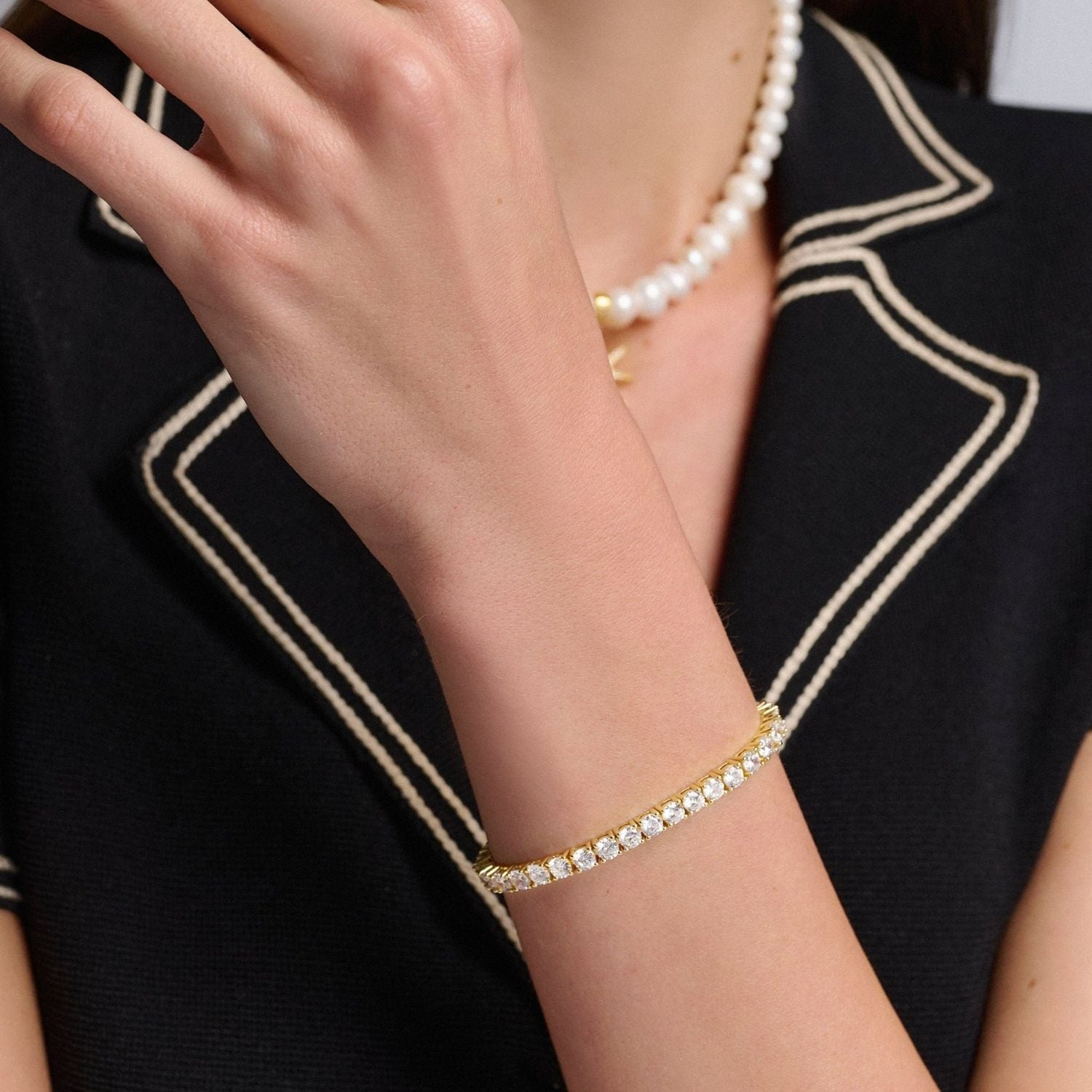 Tennis Bracelet In Gold