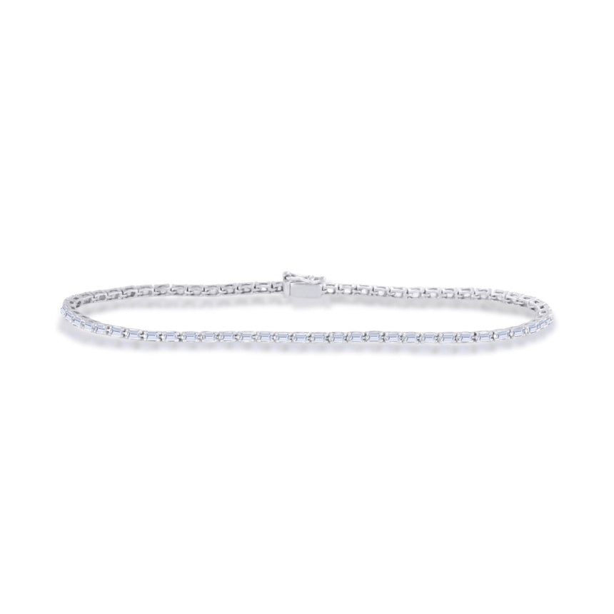 Tennis Bracelet With Baguette Diamonds