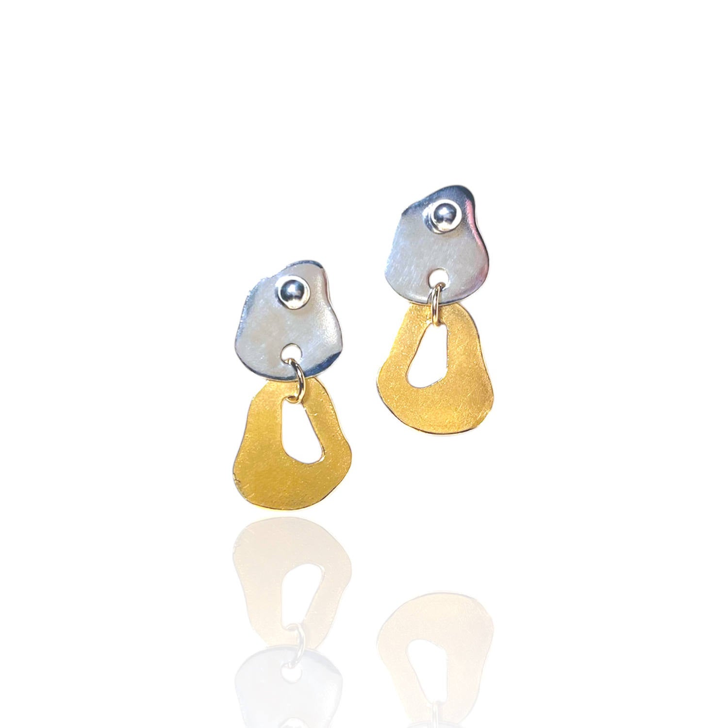 Tesla Earrings Two Tone