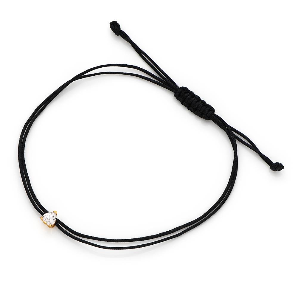 Tethered Heart Adjustable Cord Bracelet