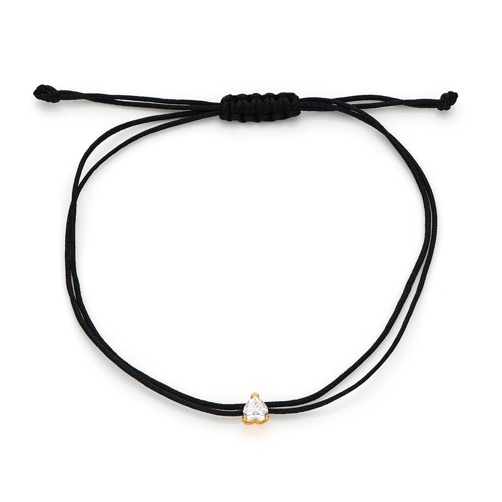 Tethered Heart Adjustable Cord Bracelet