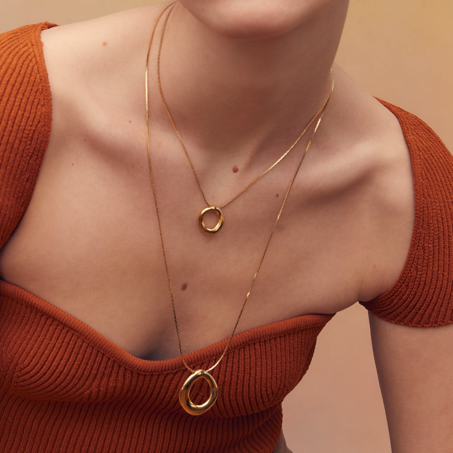 Cora Pendant Large - Gold