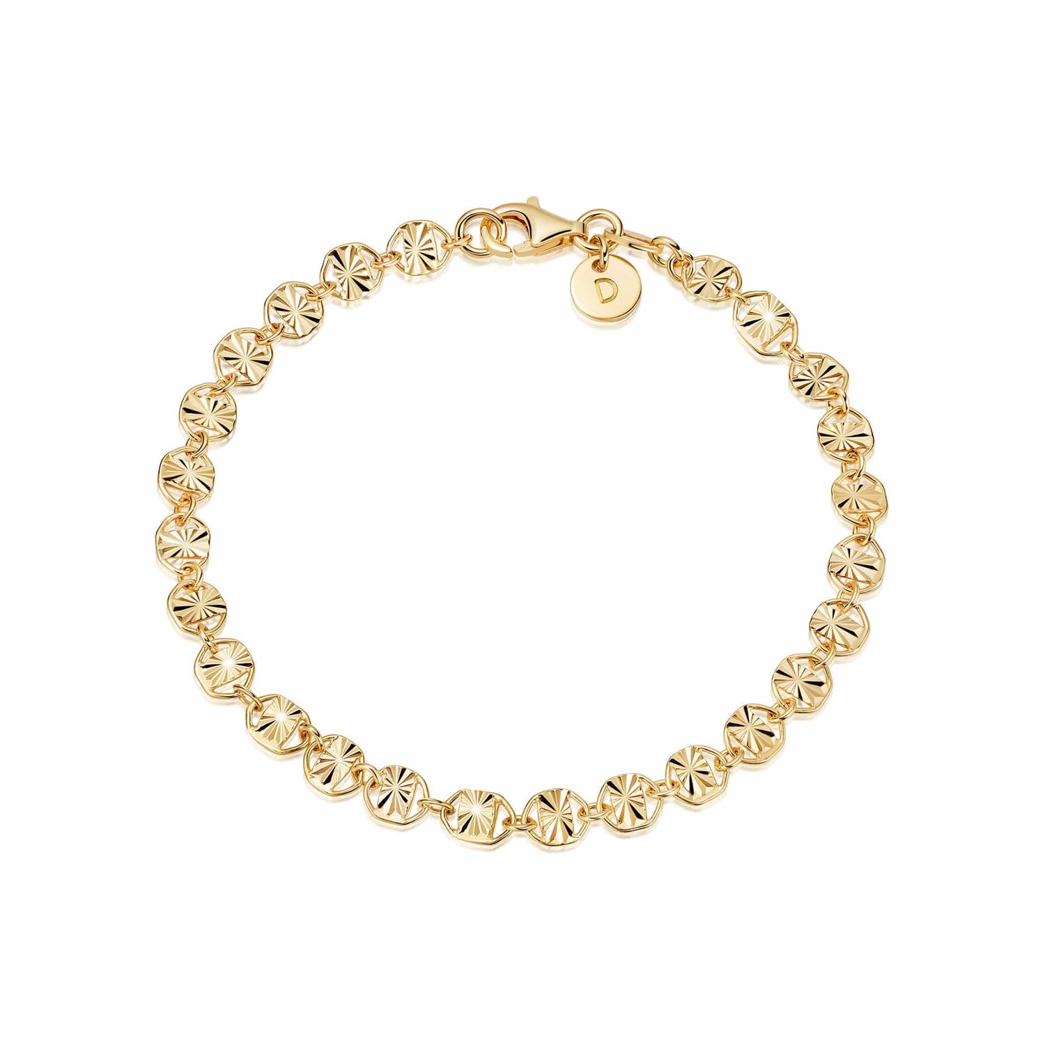 textured-sunburst-chain-bracelet-18ct-gold-plated-daisy-london