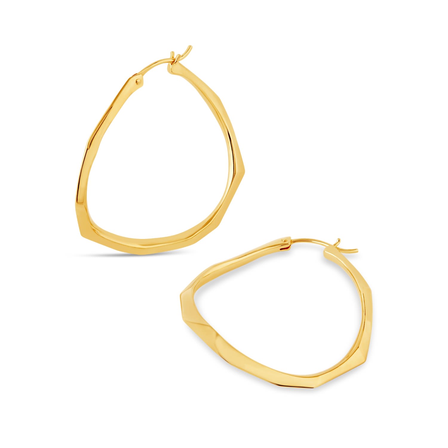 Thalassa Large Statement Hoops Gold Plated