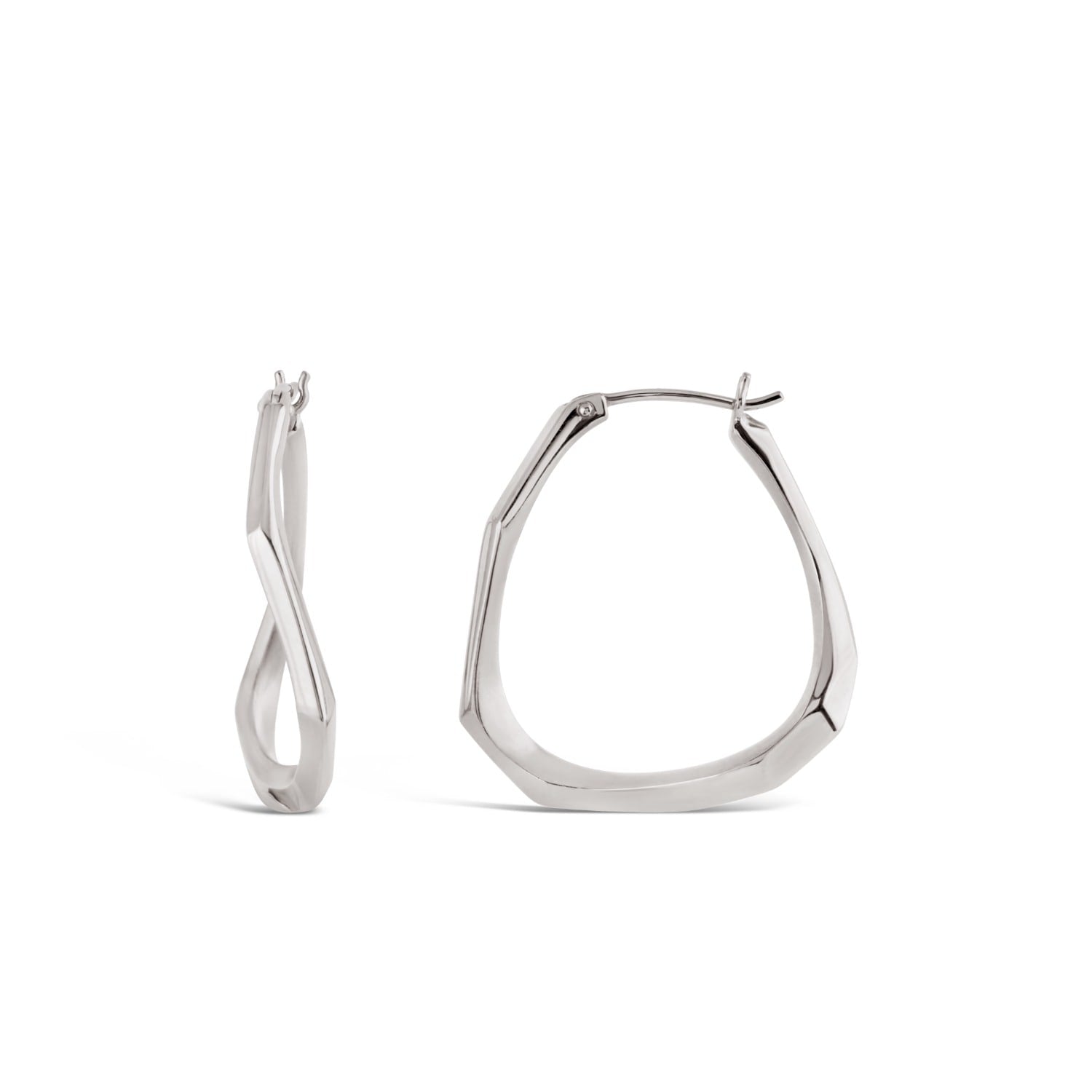 Thalassa Medium Silver Hoops