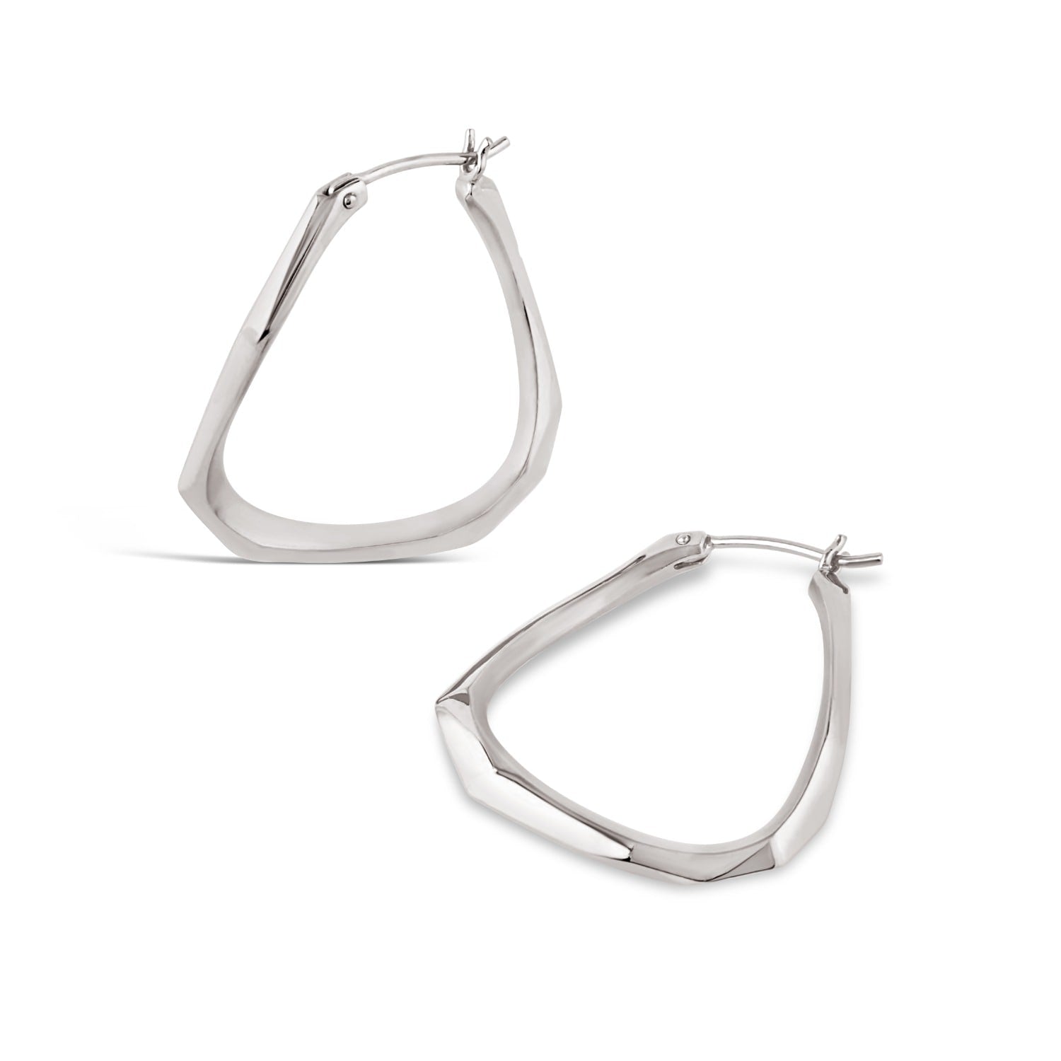 Thalassa Medium Silver Hoops