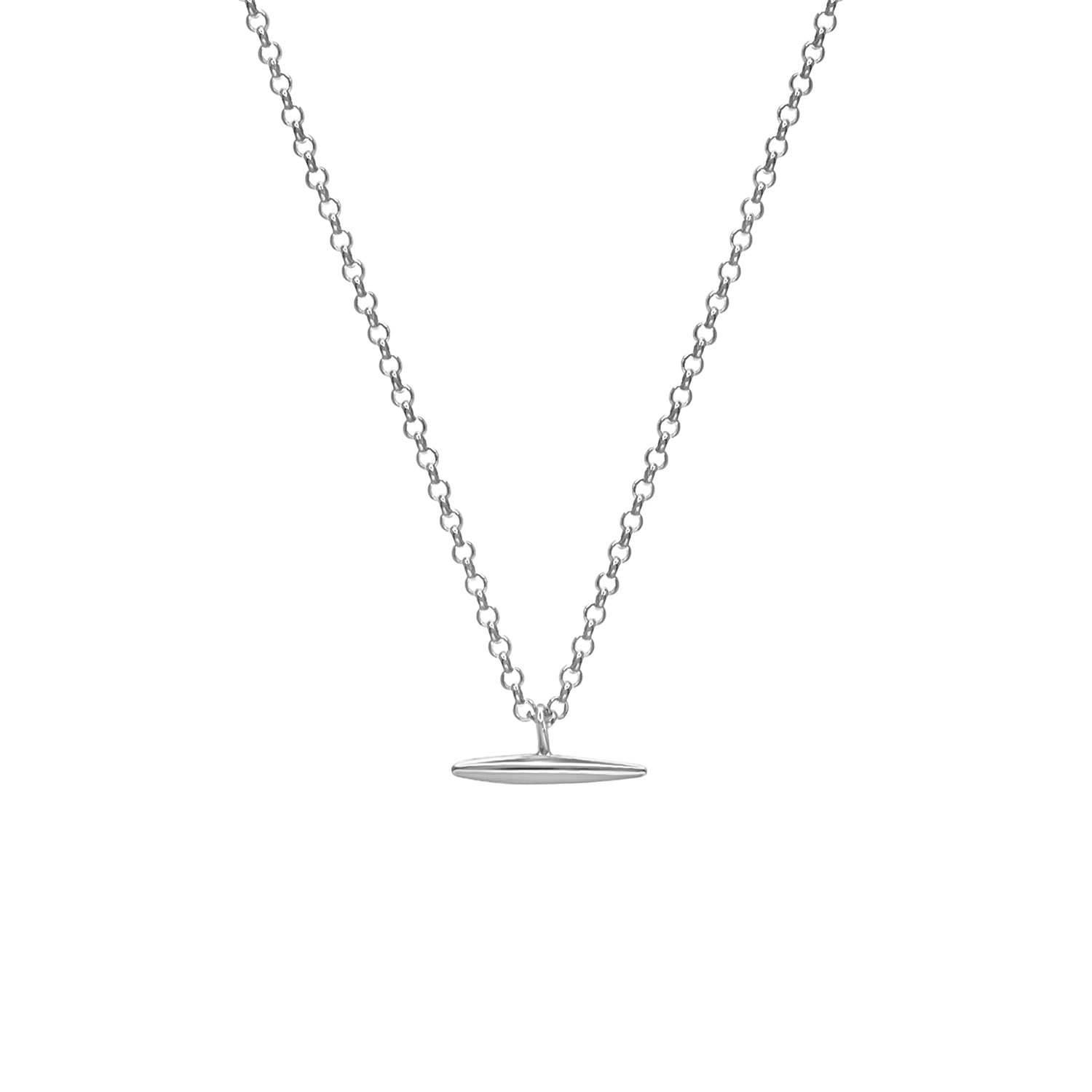 The Bar Silver Necklace