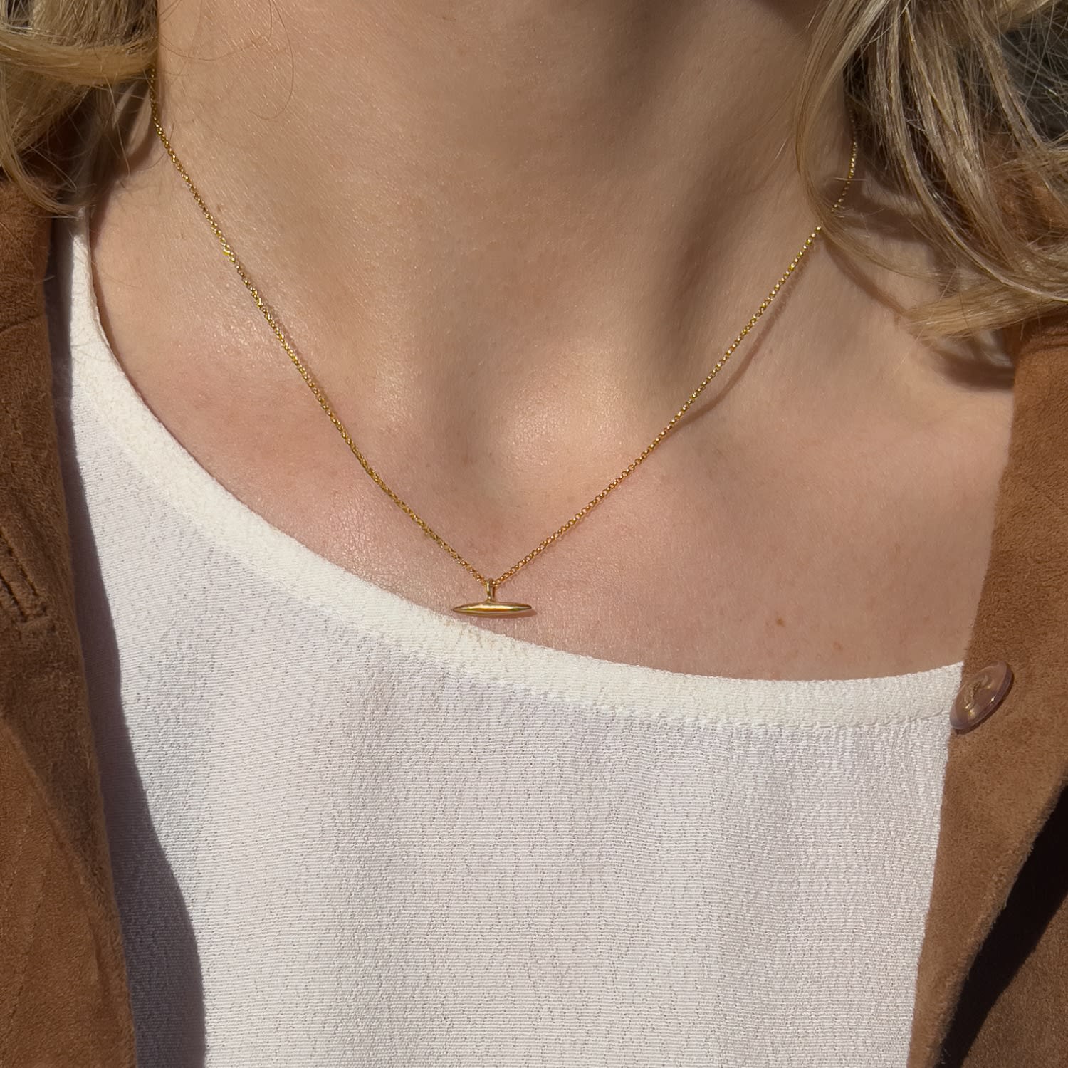 The Bar Silver Necklace