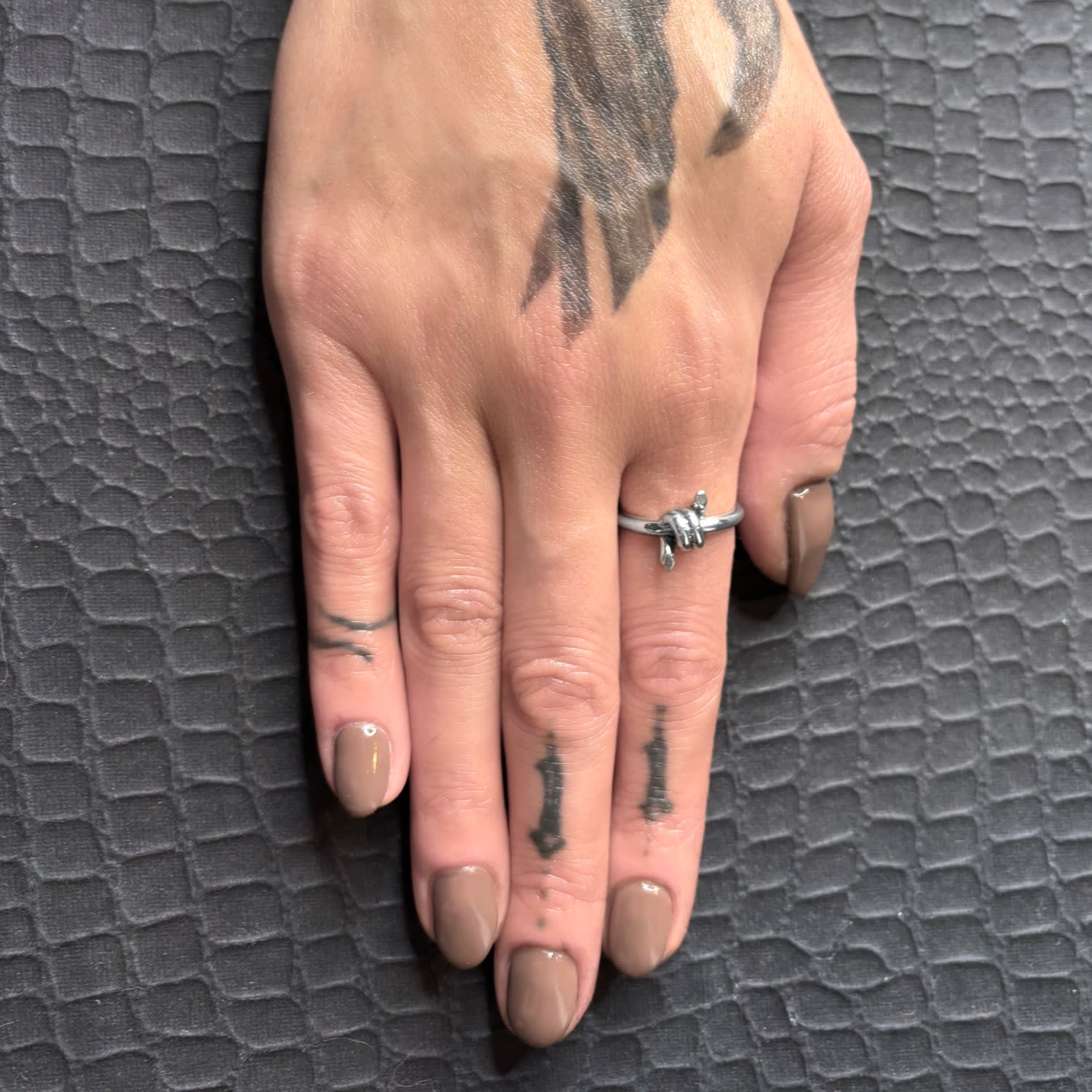 90'S Barbed Wire Ring - Sterling Silver Womens - Waterproof