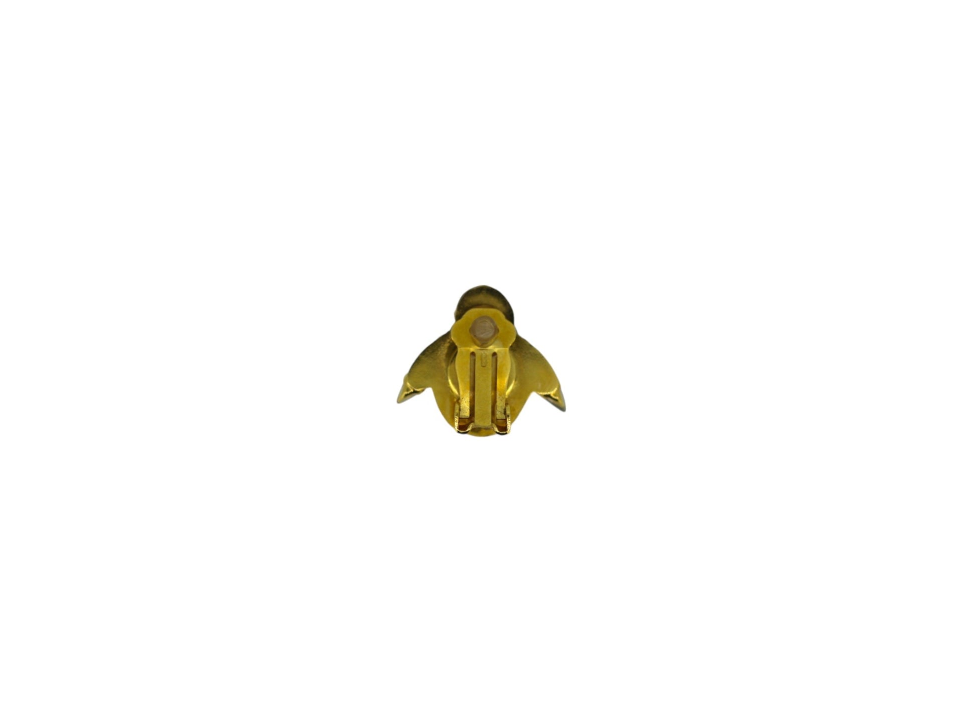 The Big Pink Bee Earrings In Gold - Clip