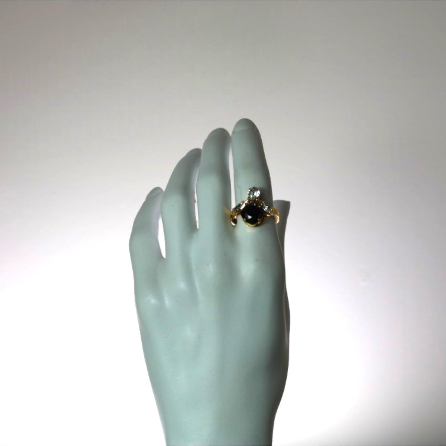 The Black Bee Ring In Gold