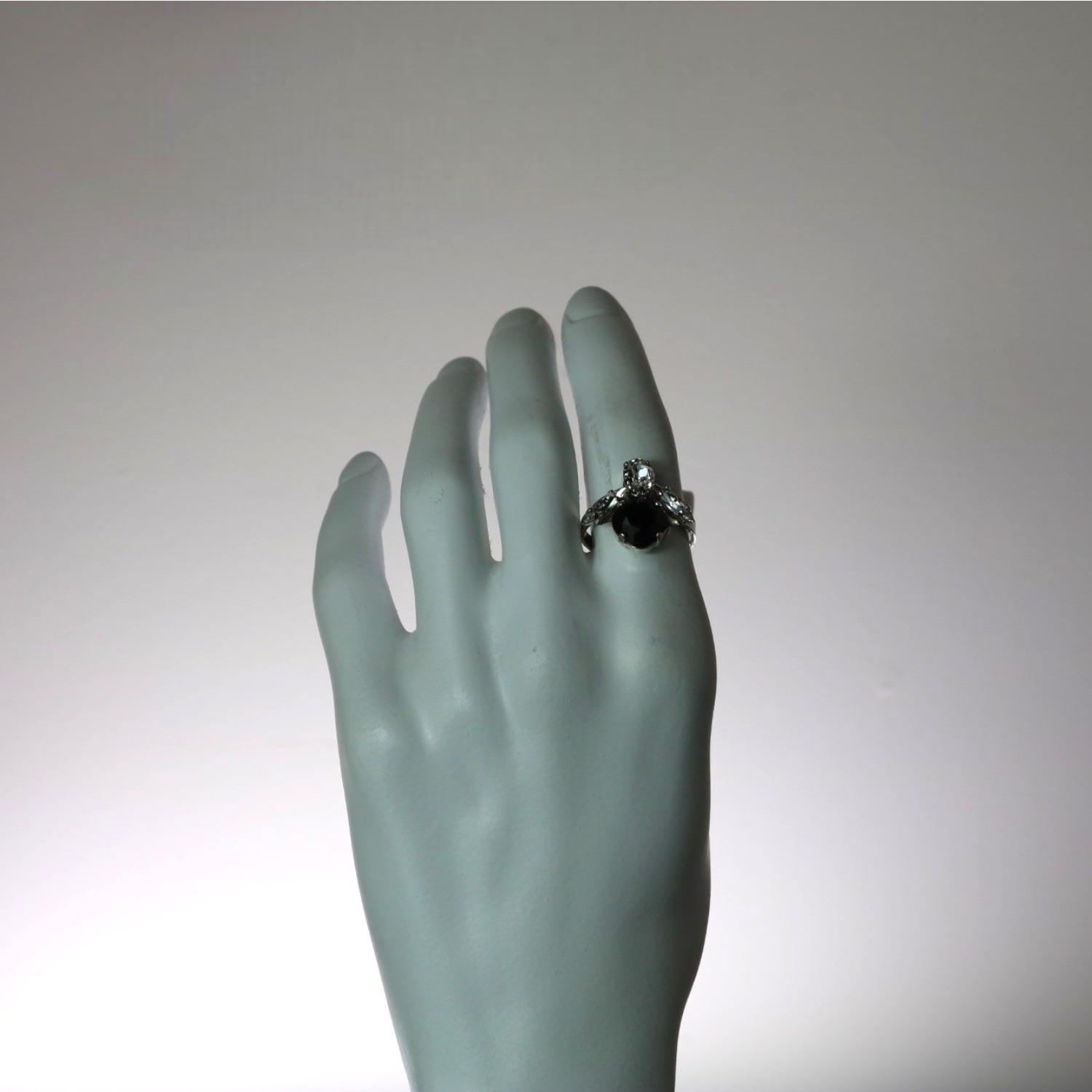 The Black Bee Ring In Platinum