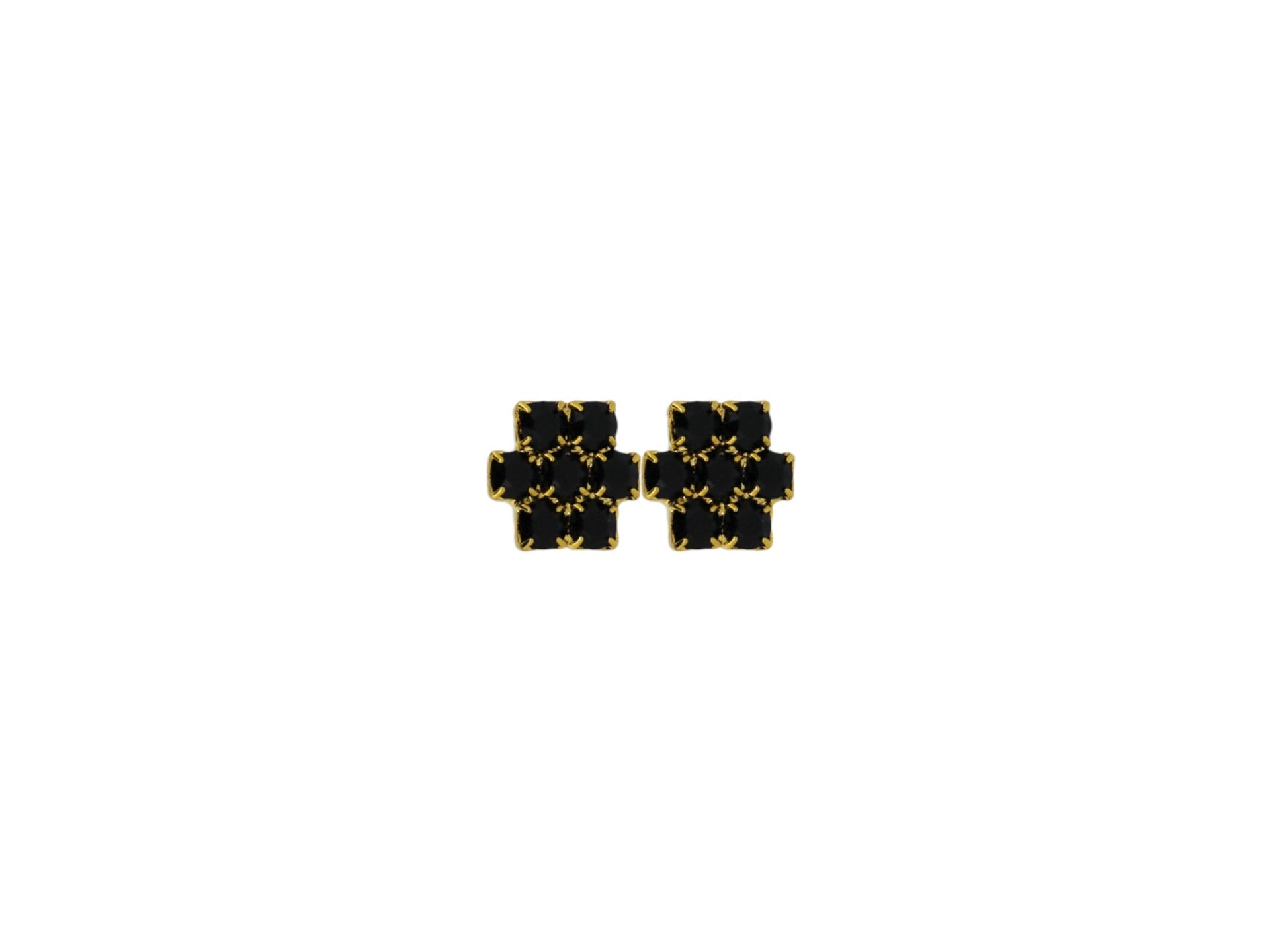 The Black Hive Earrings In Gold - Clip